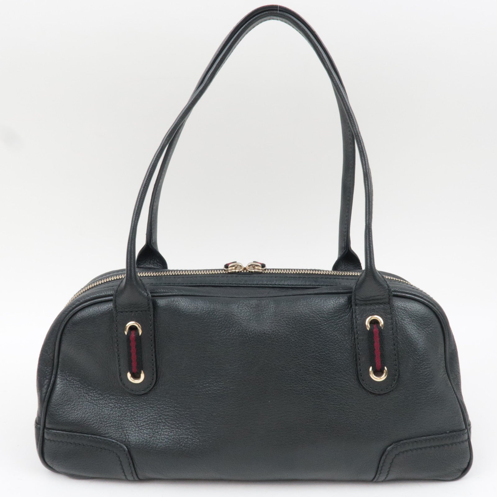 GUCCI Princy Leather Shoulder Bag Black 161720