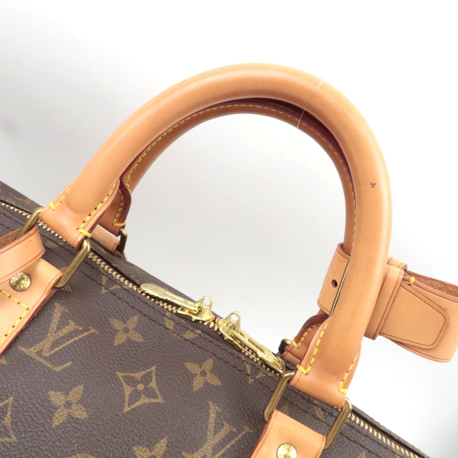 Louis Vuitton Monogram Keepall 50 Travel Bag M41426 FL0081 *Name Tag, Poignet