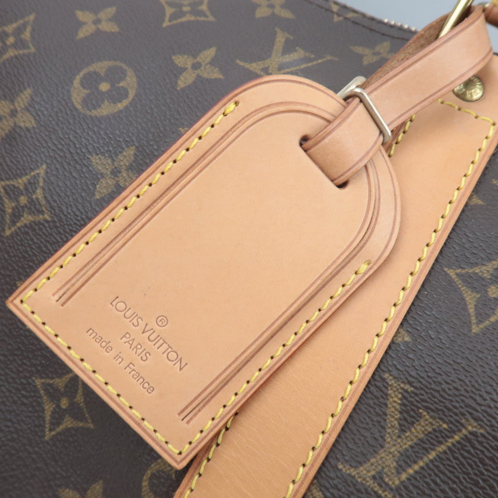 Louis Vuitton Monogram Keepall 50 Travel Bag M41426 FL0081 *Name Tag, Poignet