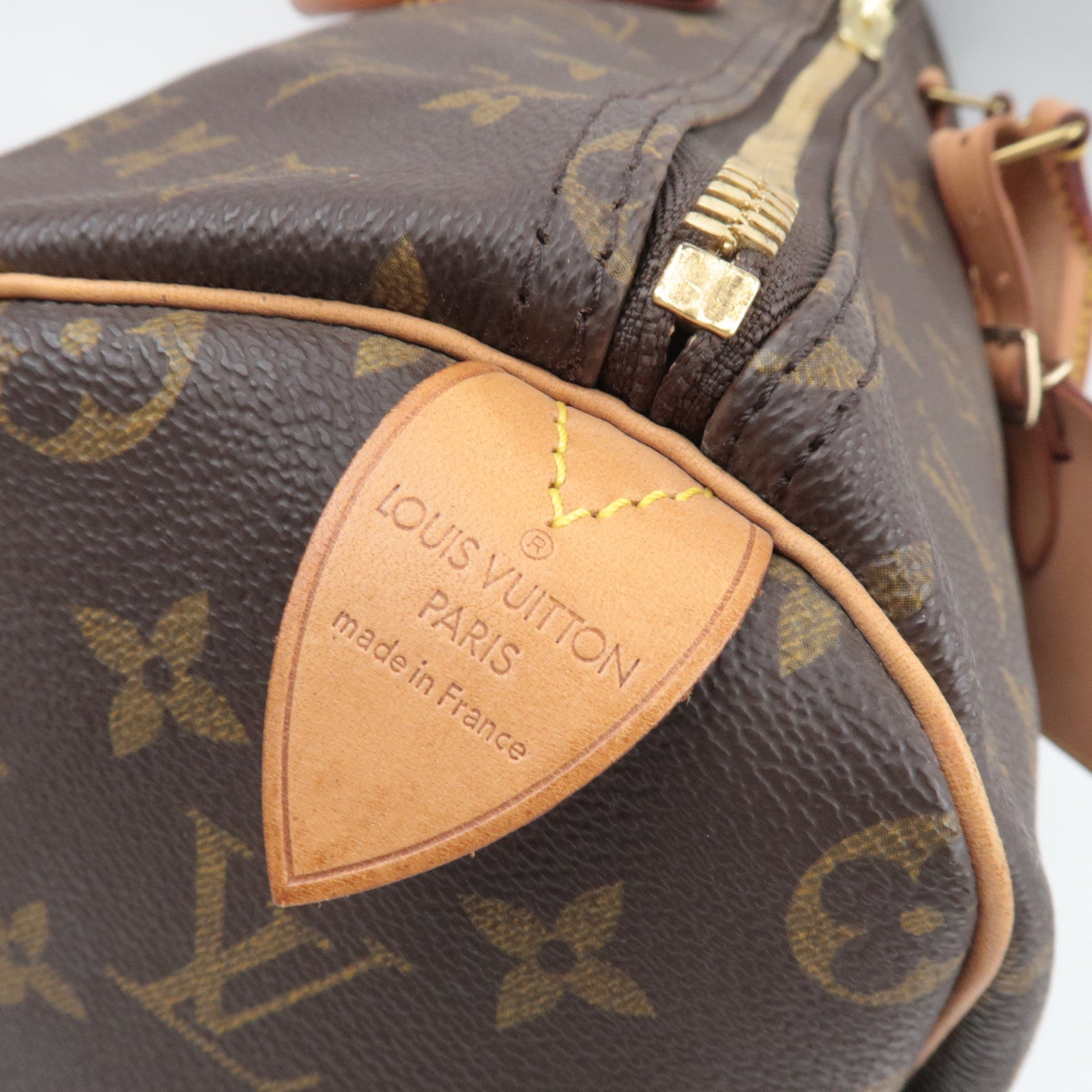 Louis Vuitton Monogram Keepall 50 Travel Bag M41426 FL0081 *Name Tag, Poignet