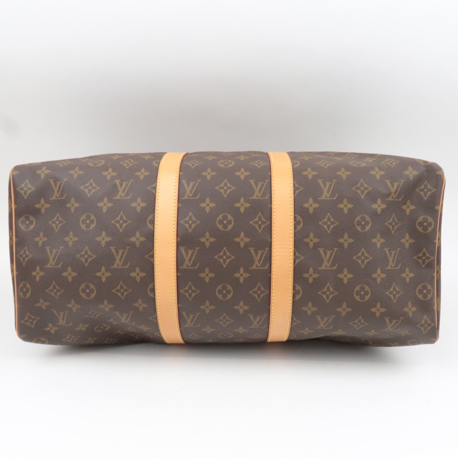 Louis Vuitton Monogram Keepall 50 Travel Bag M41426 FL0081 *Name Tag, Poignet