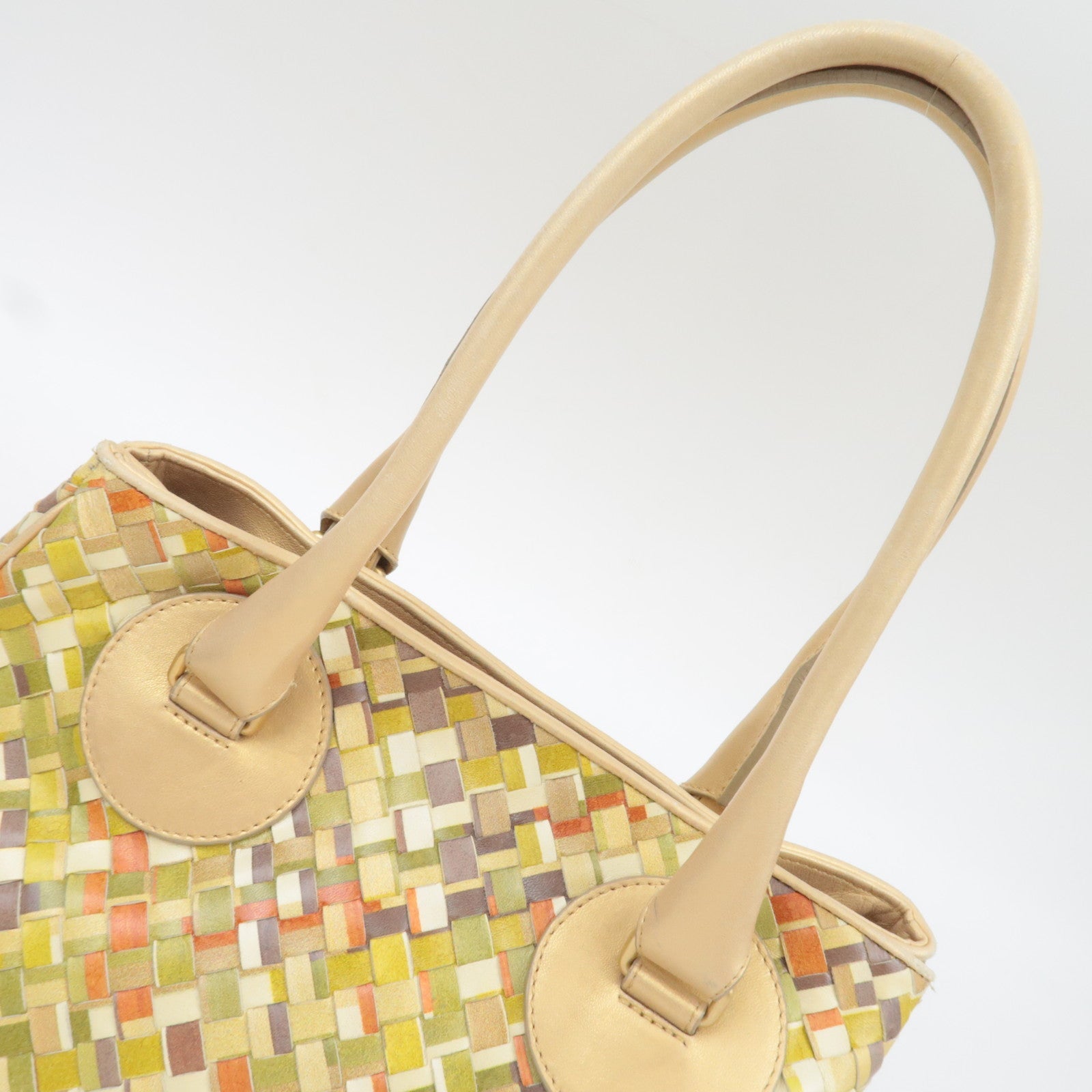 BOTTEGA VENETA Intrecciato Leather Tote Bag Multicolor 142484