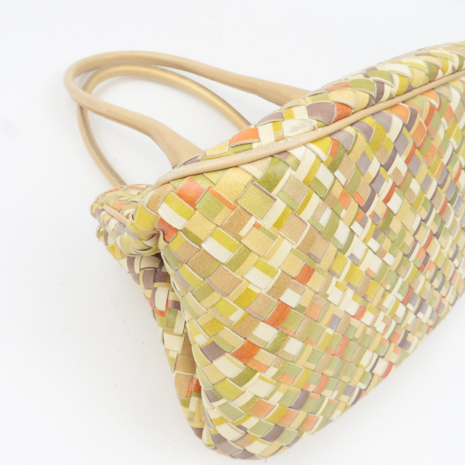 BOTTEGA VENETA Intrecciato Leather Tote Bag Multicolor 142484