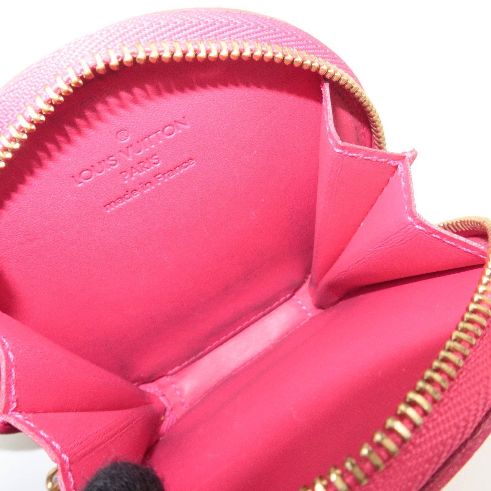 Louis Vuitton Monogram Vernis Rose Porte Monnaie Chapeau Coin Case Rose Pop M93690 SP1009