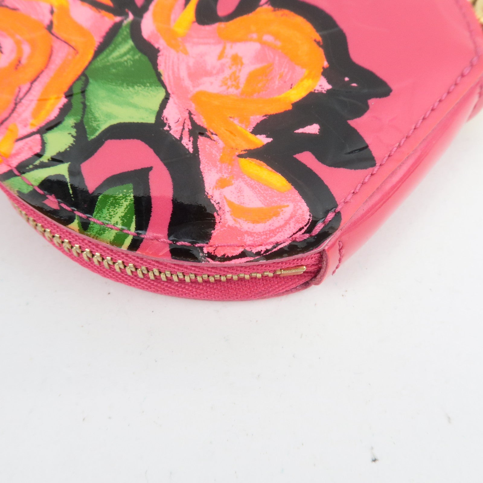 Louis Vuitton Monogram Vernis Rose Porte Monnaie Chapeau Coin Case Rose Pop M93690 SP1009