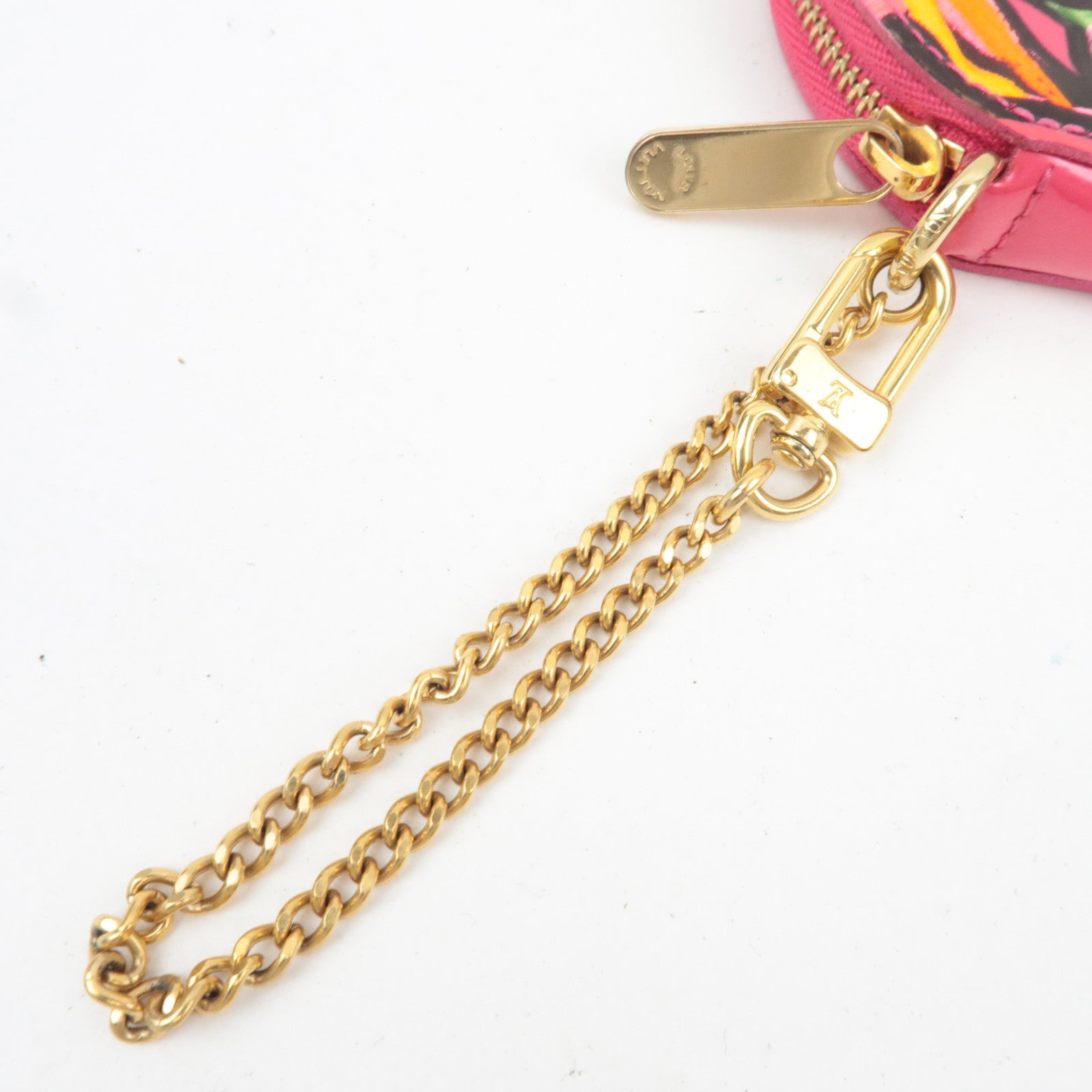 Louis Vuitton Monogram Vernis Rose Porte Monnaie Chapeau Coin Case Rose Pop M93690 SP1009