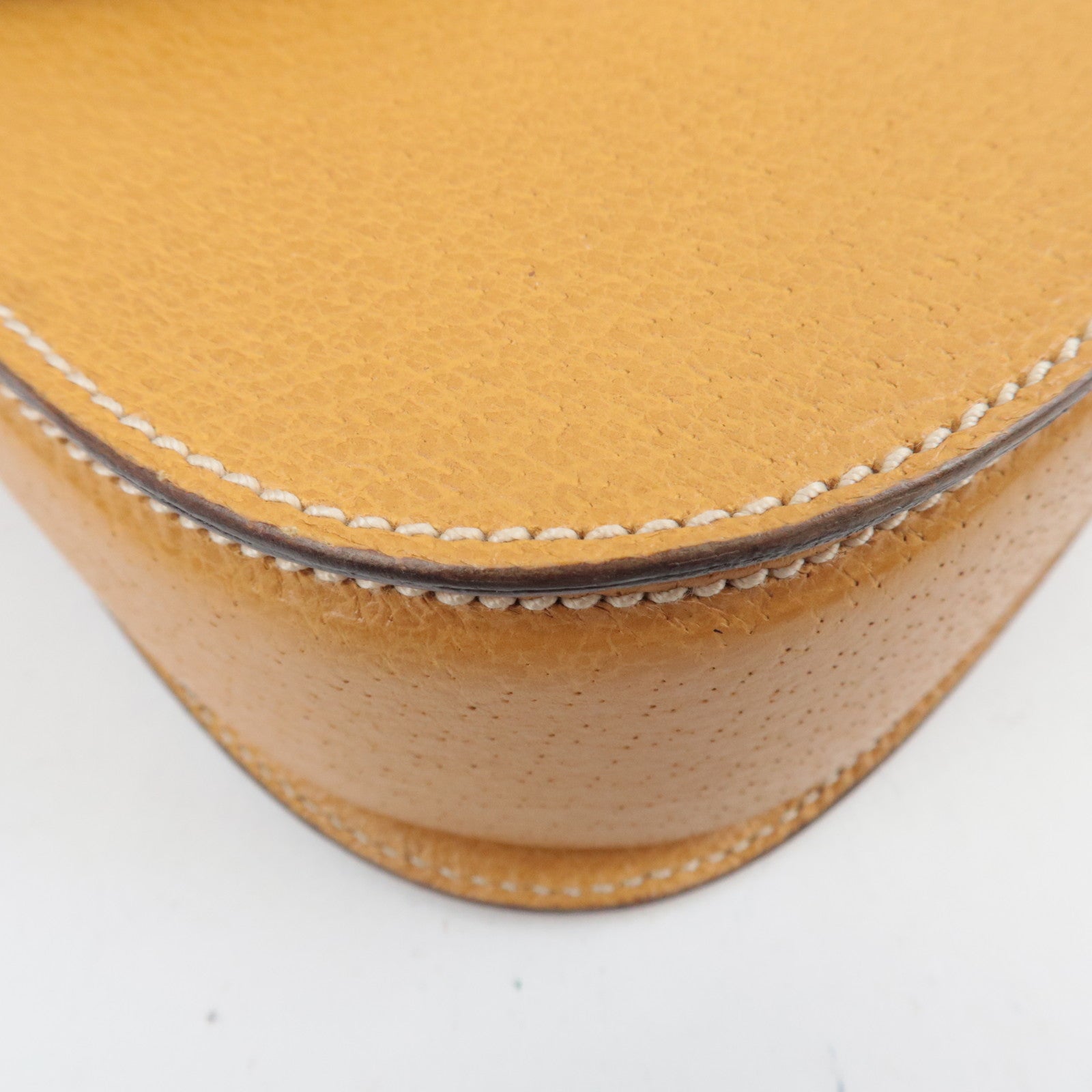 GUCCI Bamboo 2Way Leather Shoulder Bag Beige 000.1014.0188 *Strap