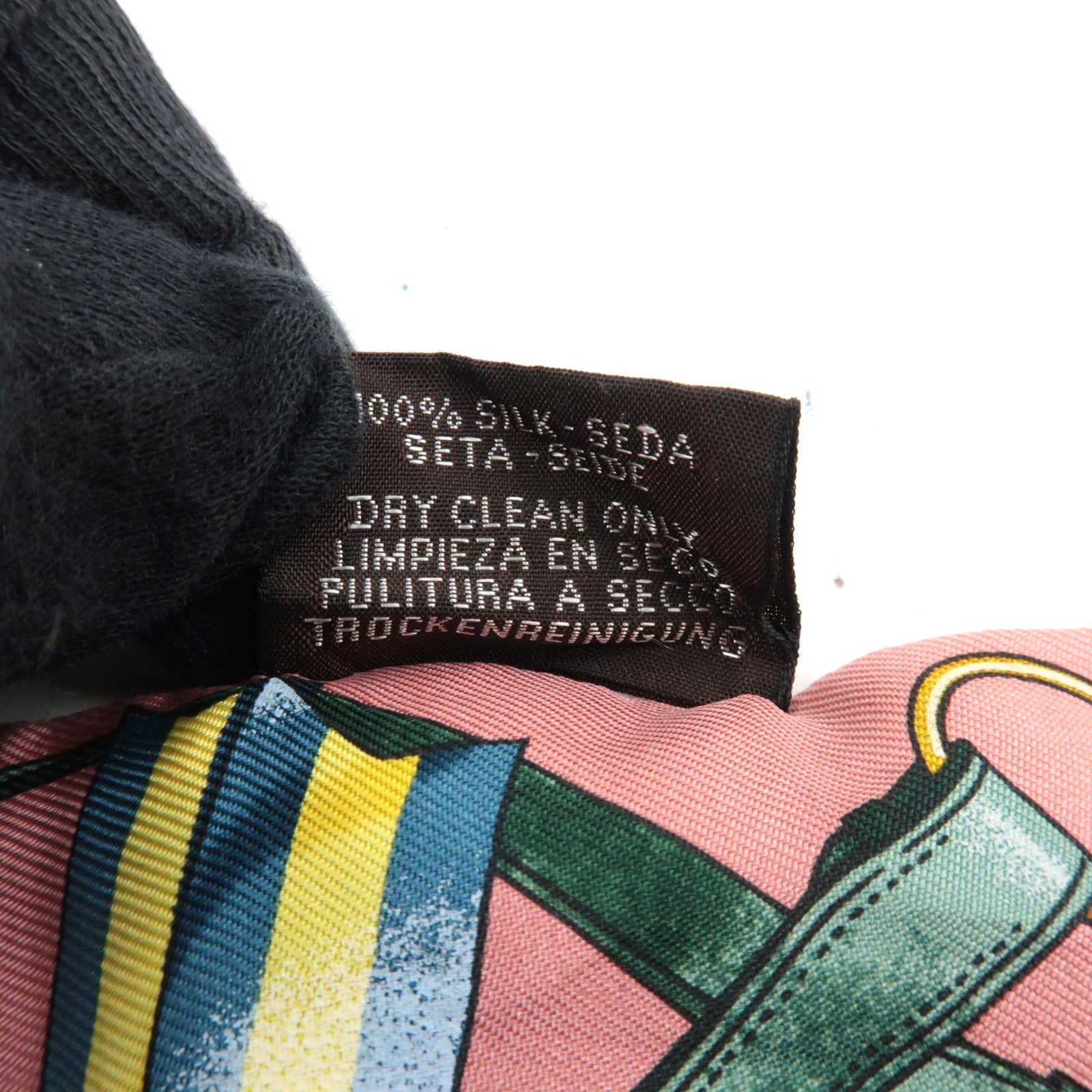 HERMES Twilly Scarf Jumping 100% Silk Pink