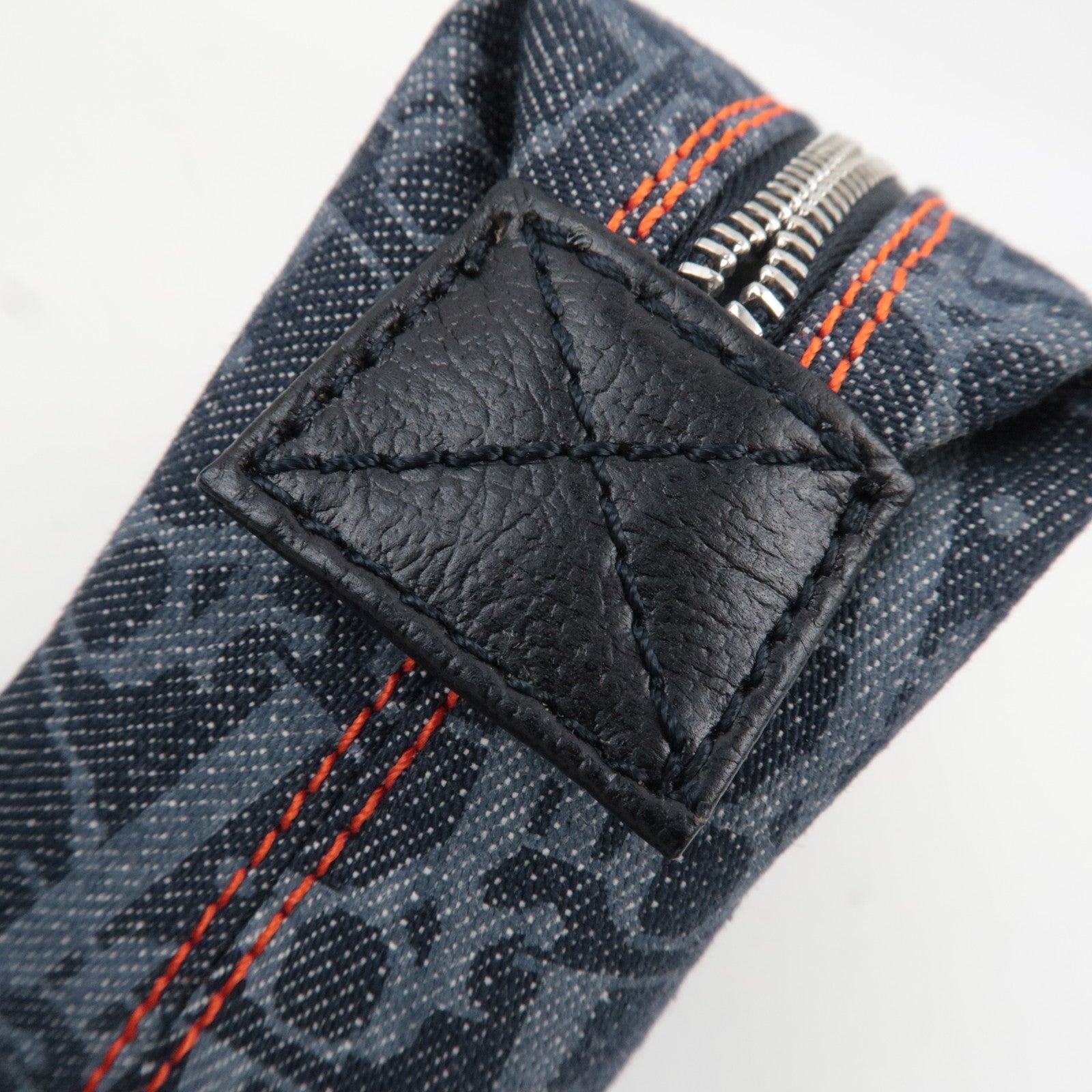 Christian Dior Trotter Flight Cosmetic Pouch Denim Navy