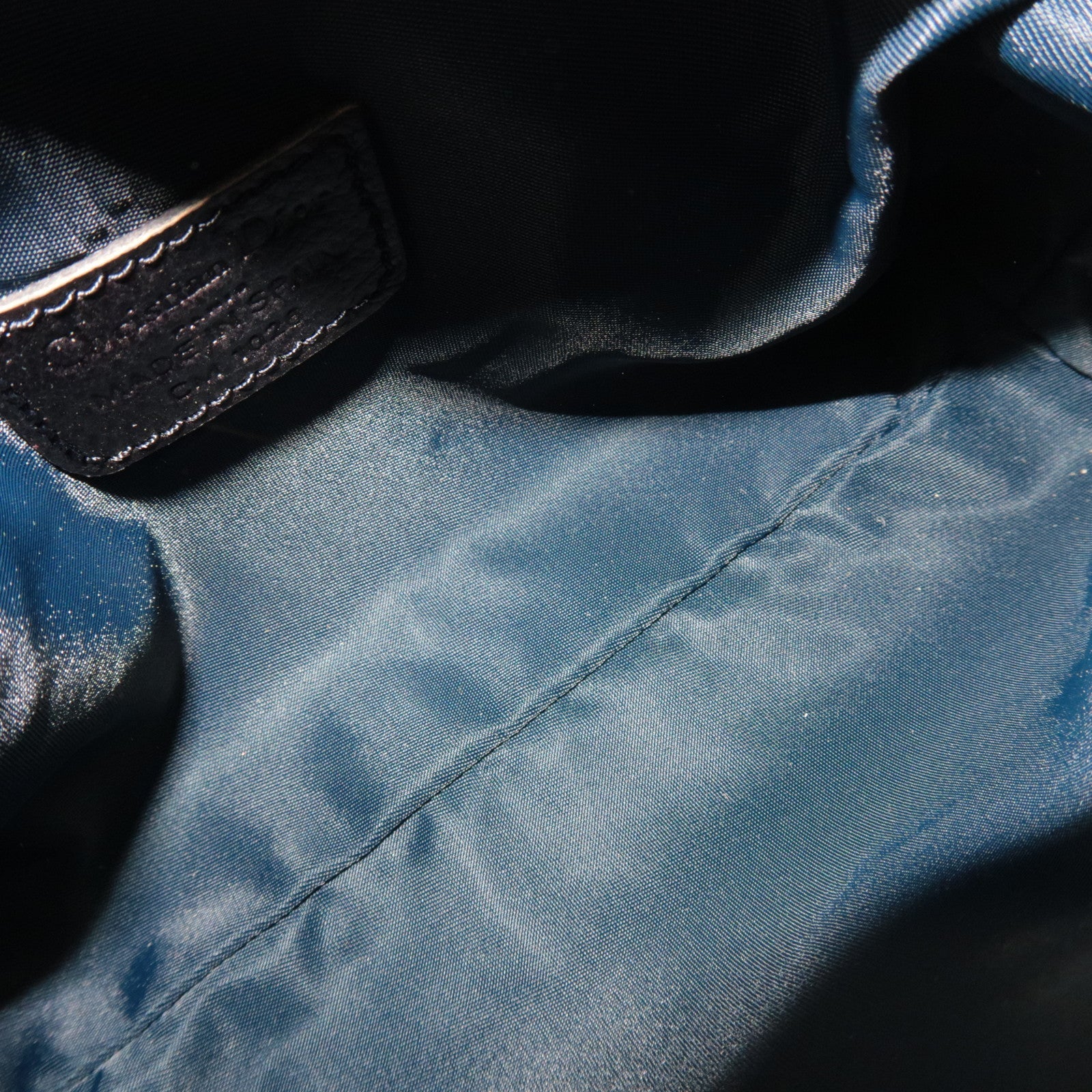 Christian Dior Trotter Flight Cosmetic Pouch Denim Navy