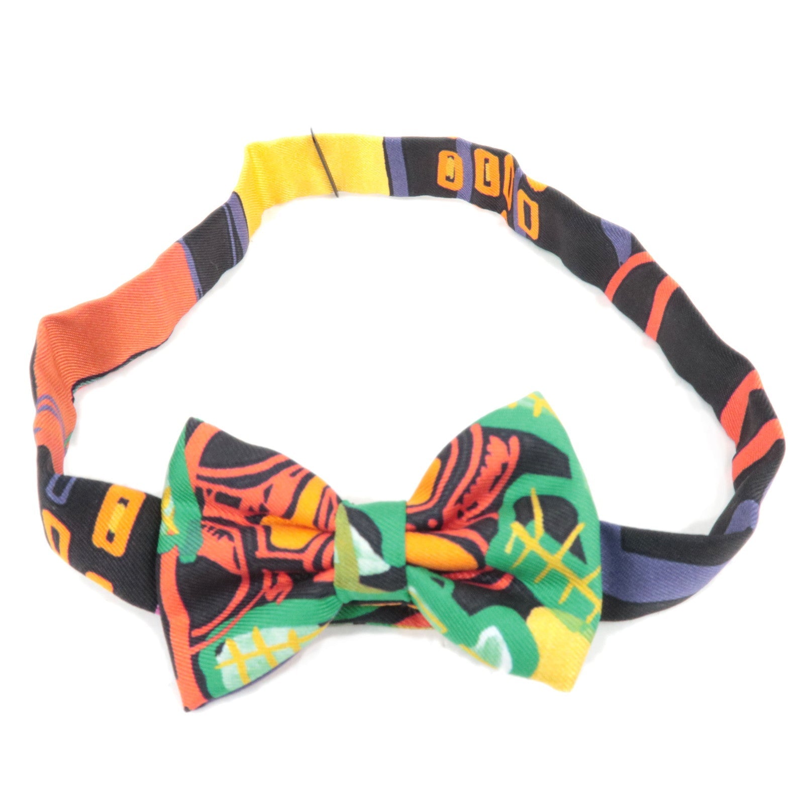 HERMES Noeuds Papillon Bow Tie 100% Silk Multicolor *Box84187