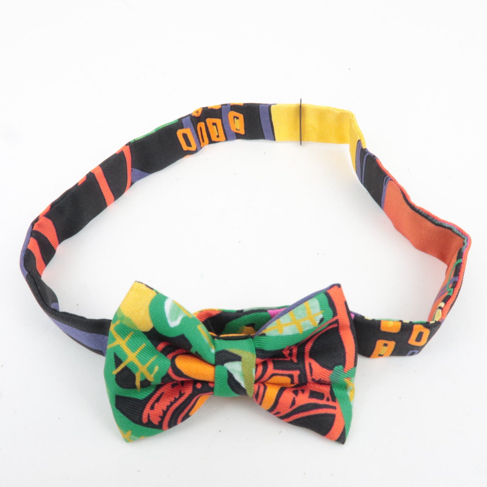 HERMES Noeuds Papillon Bow Tie 100% Silk Multicolor *Box
