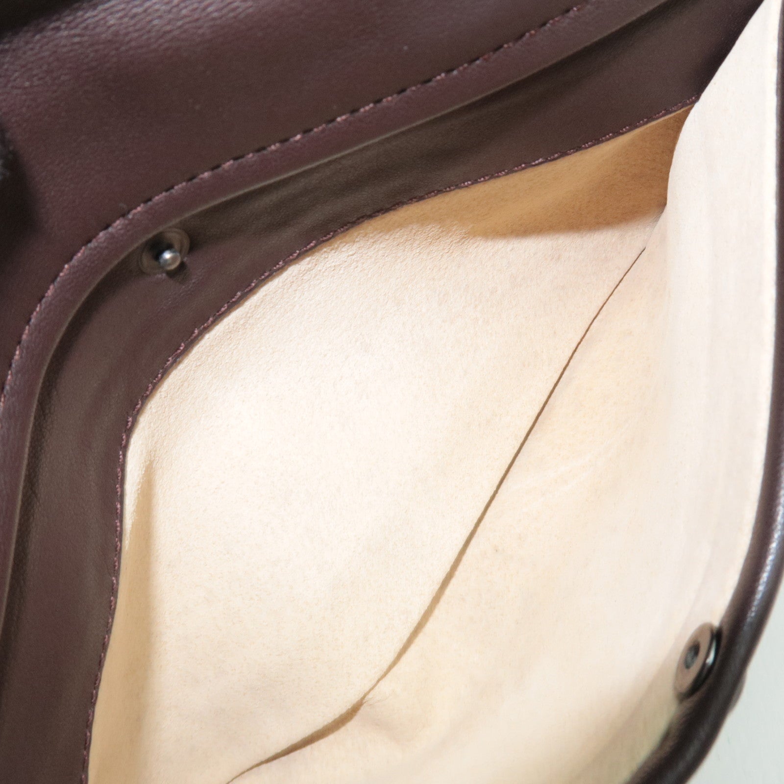 BOTTEGA VENETA Intrecciato Flap Leather Shoulder Bag Brown 145195