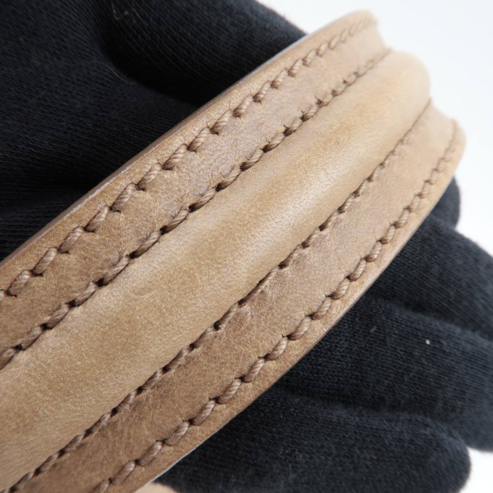 SAINT LAURENT YSL Muse Two Leather Suede Handbag Beige 197149