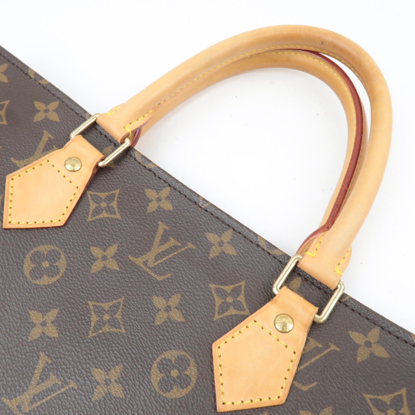 Louis Vuitton Monogram Sac Plat Tote Bag M51140 MI1014