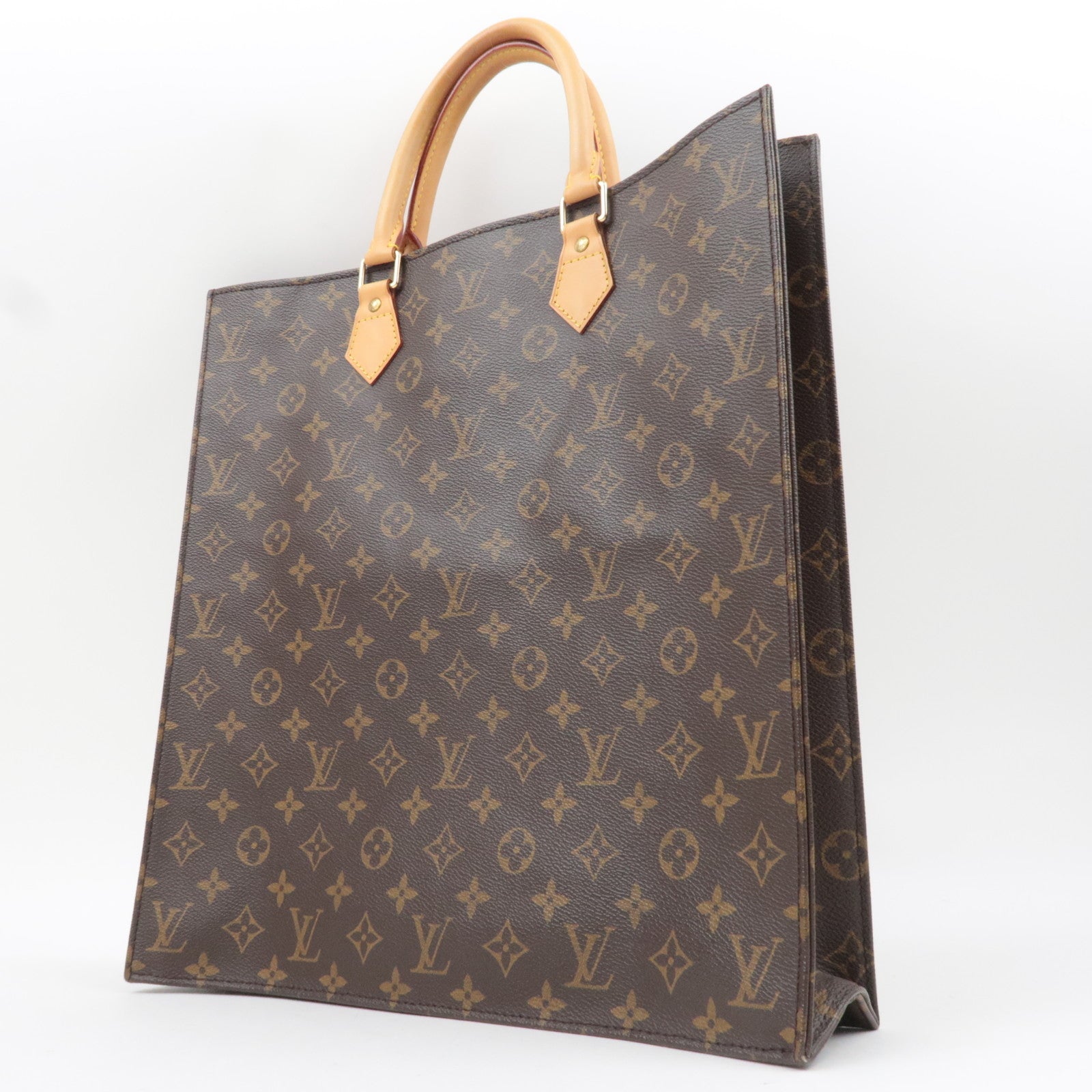 Louis Vuitton Monogram Sac Plat Tote Bag M51140 MI1014