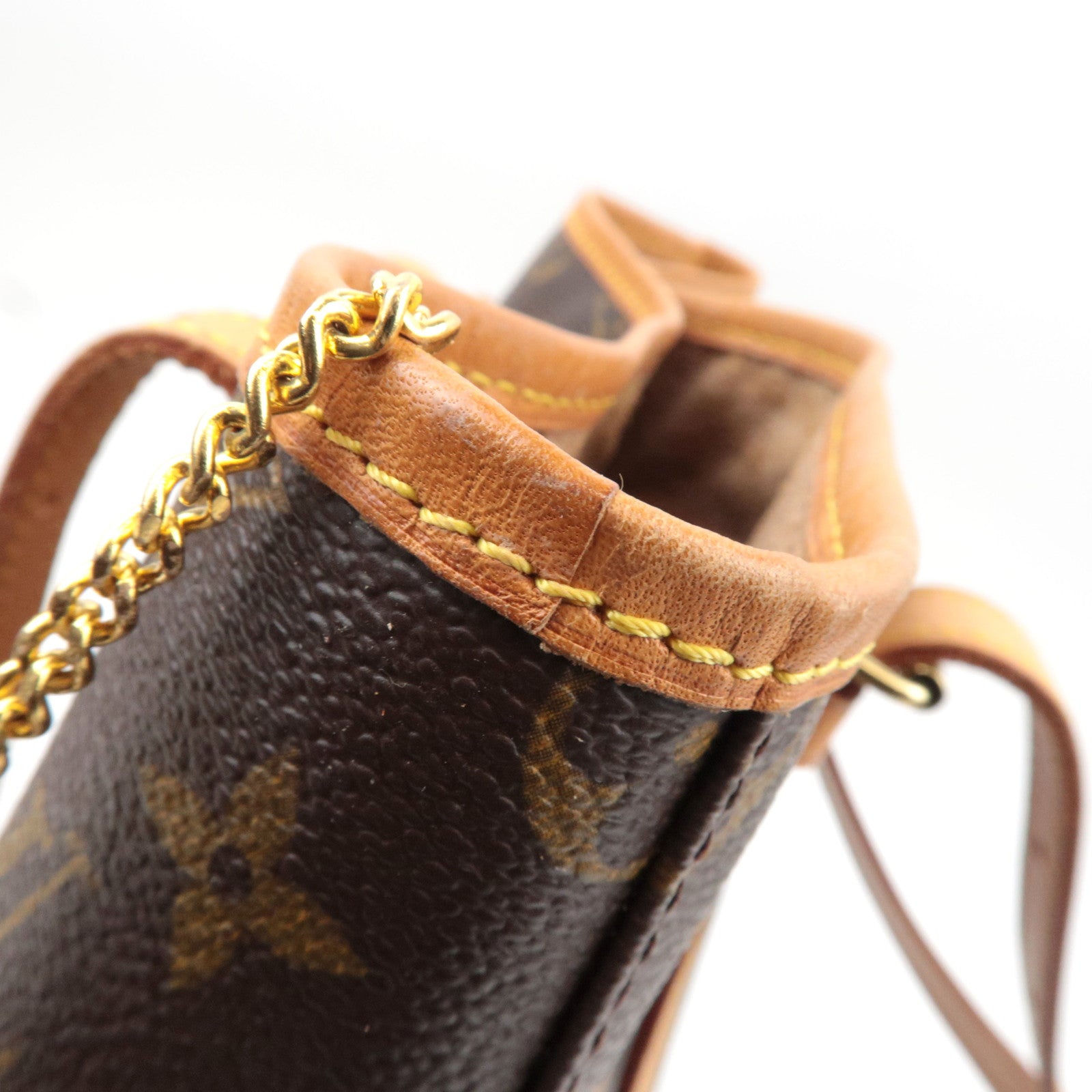 Louis Vuitton Monogram Bucket GM Shoulder Bag M42236 AR0947 *Pouch