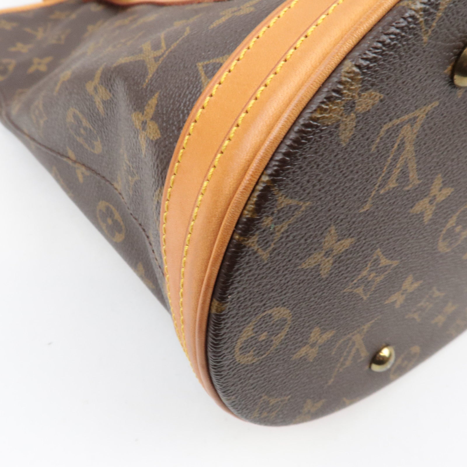 Louis Vuitton Monogram Bucket GM Shoulder Bag M42236 AR0947 *Pouch