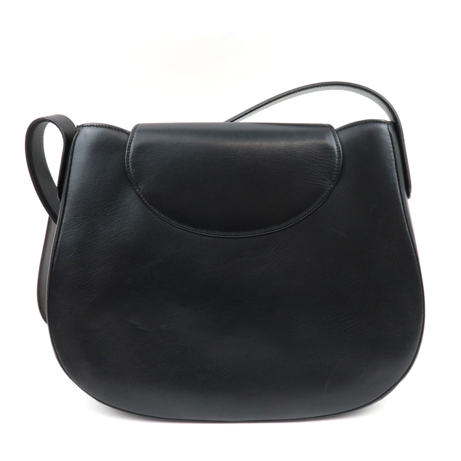 Cartier Panthere Leather Shoulder Bag Black *Box, Pouch, G card