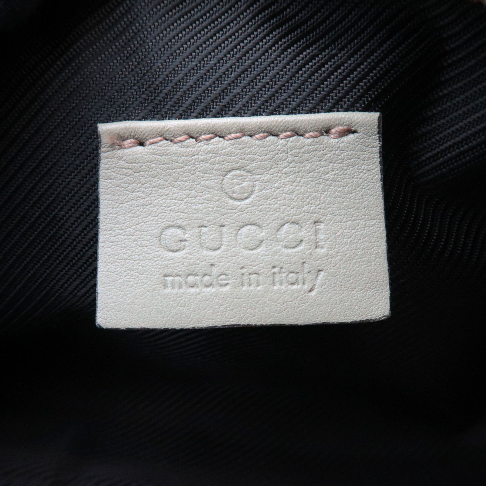 GUCCI Guccissima Leather Cosmetic Pouch Light Green 153228