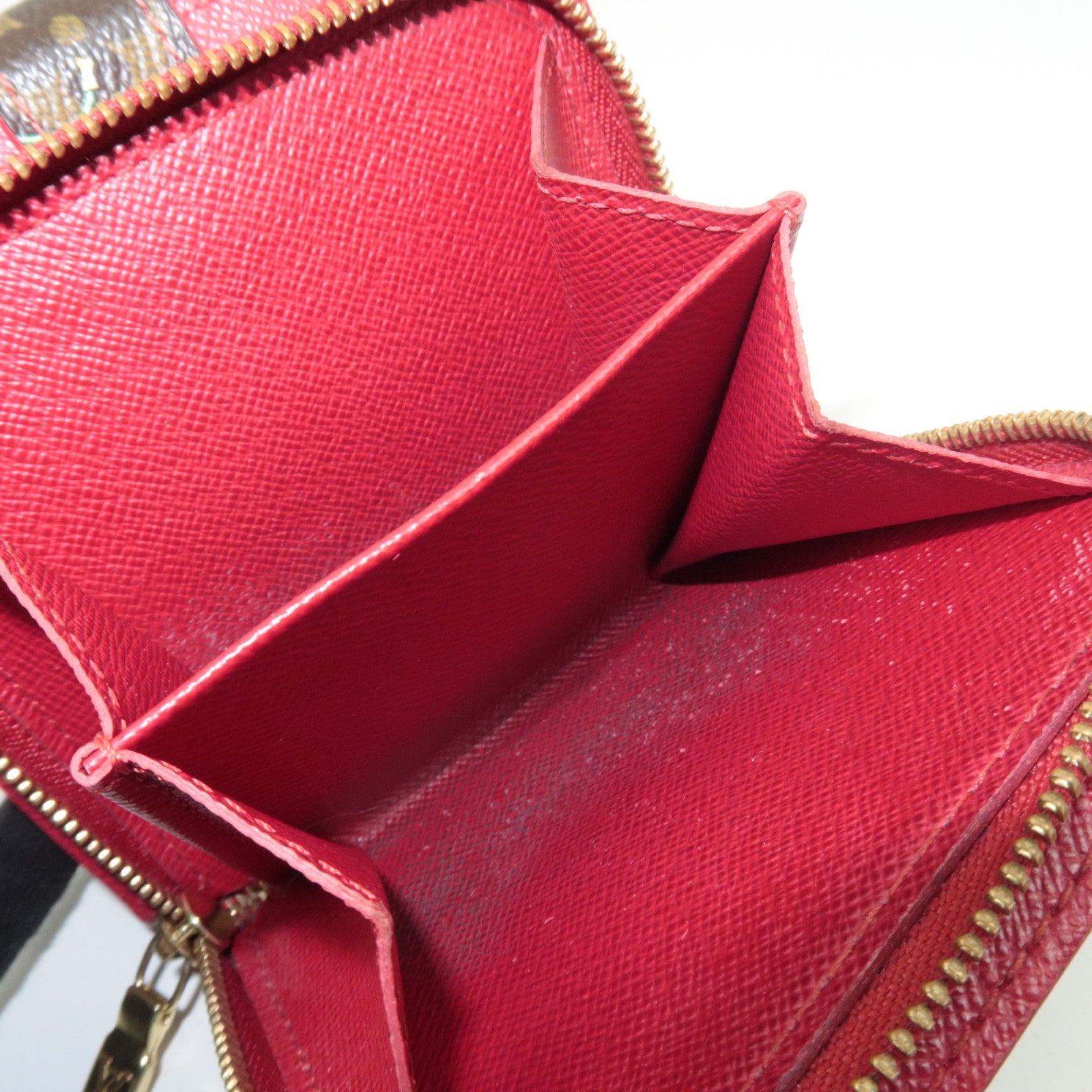 Louis Vuitton Monogram Cherry Compact Zip Wallet M95005 CA0035
