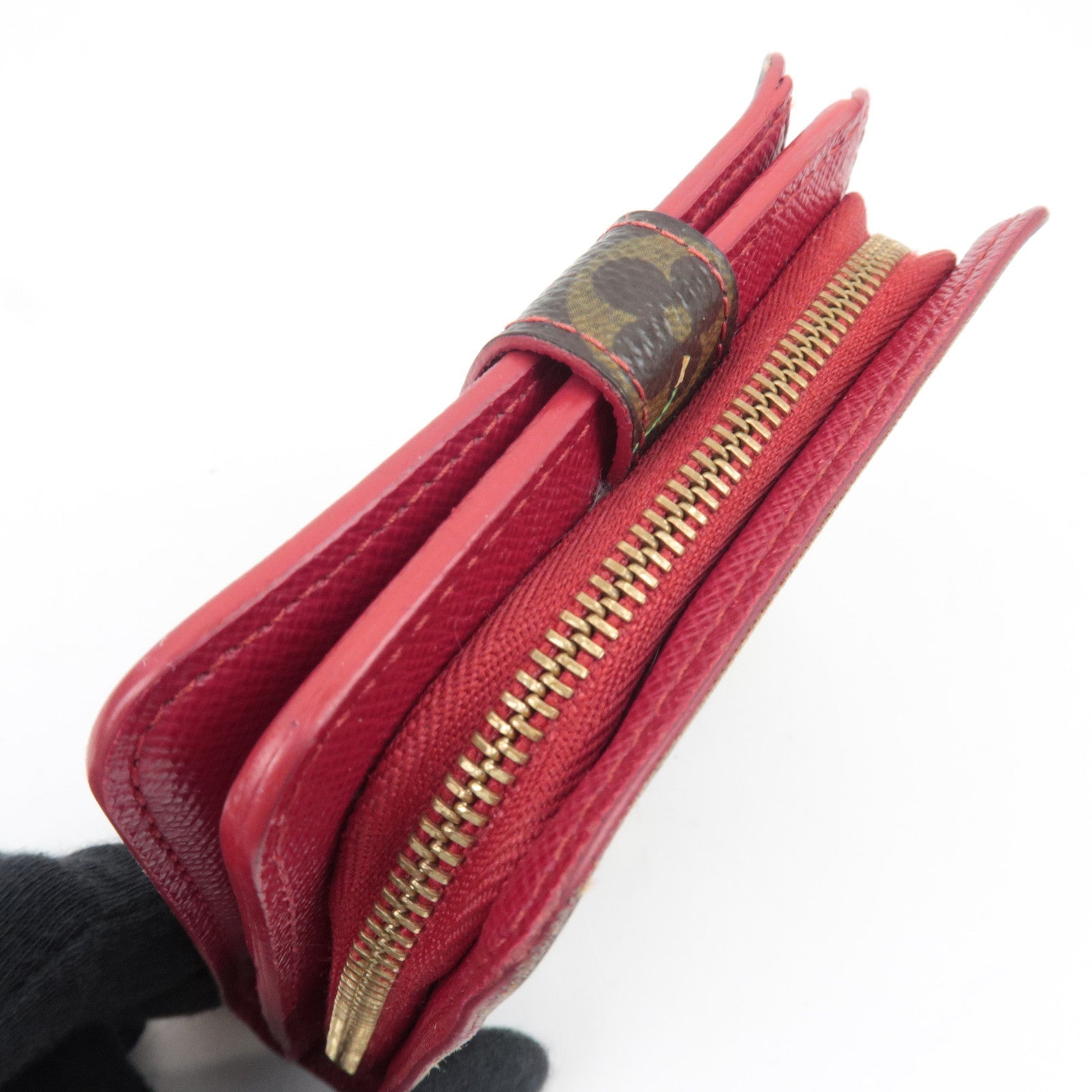 Louis Vuitton Monogram Cherry Compact Zip Wallet M95005 CA0035