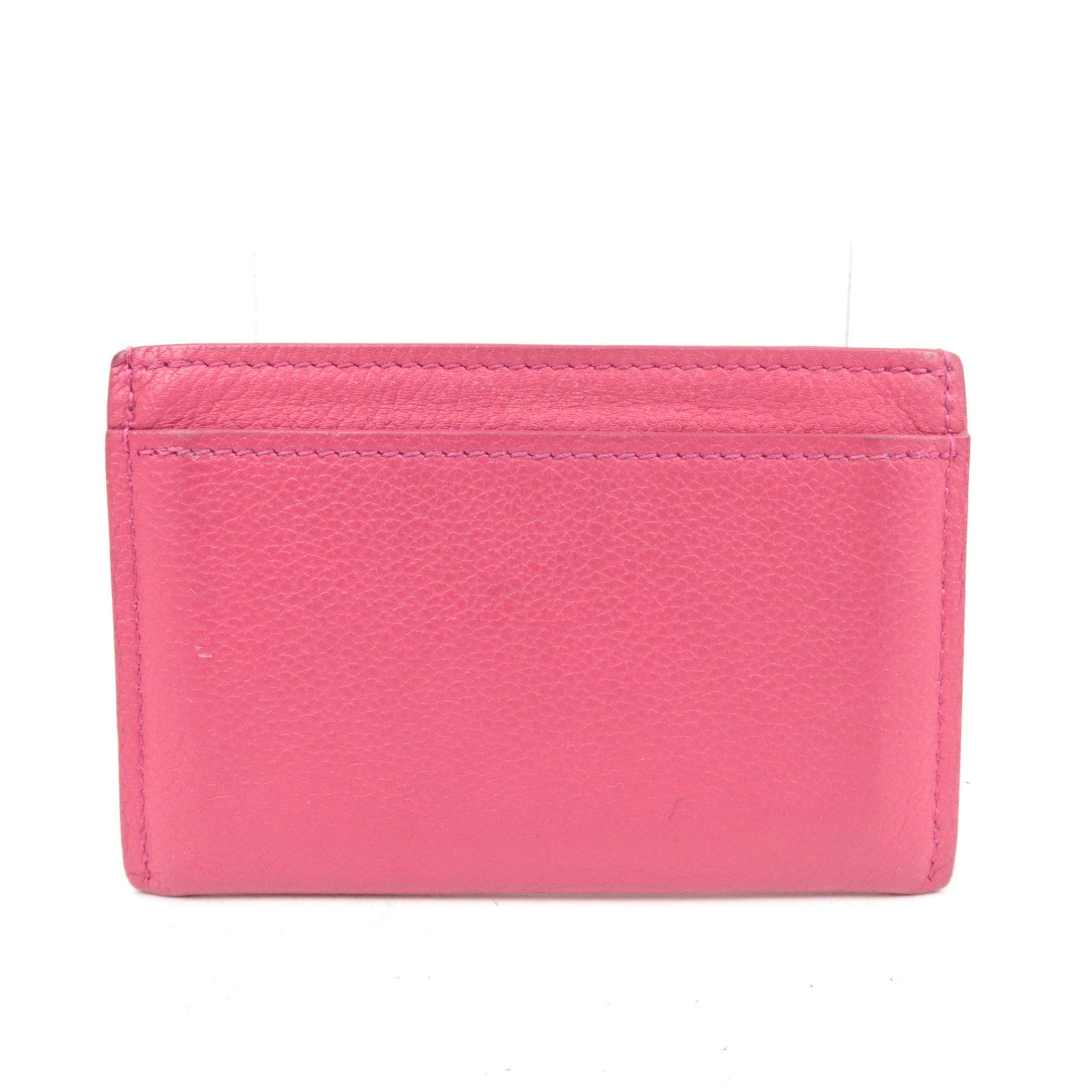 Louis Vuitton Porte Carte Lockme Card Case Leather Hot Pink M68555 SP4179