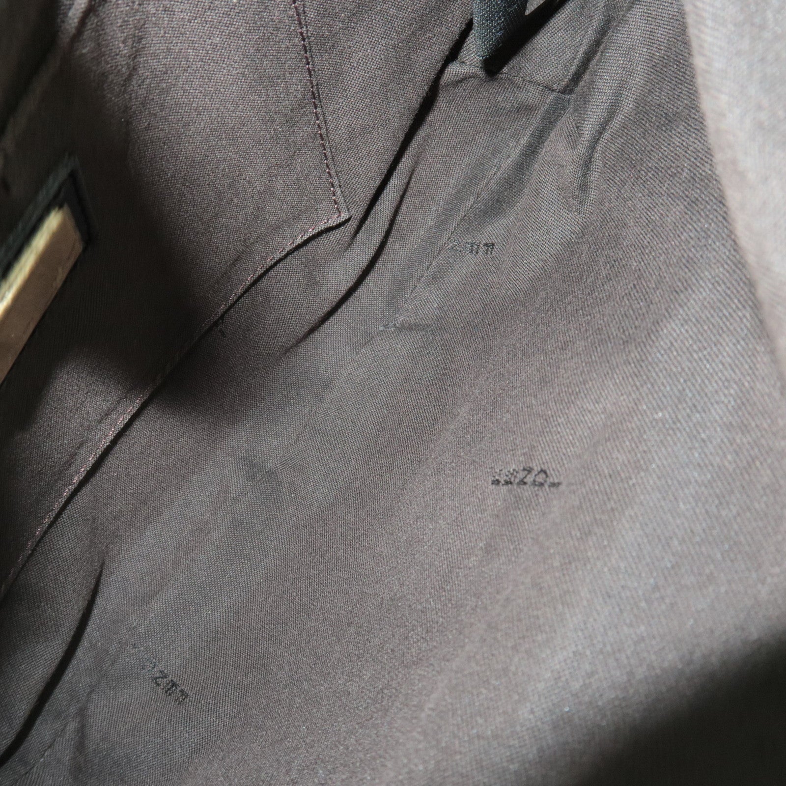 FENDI Zucchino Canvas Leather　Shoulder Bag Black 8BR466 *Dust bag