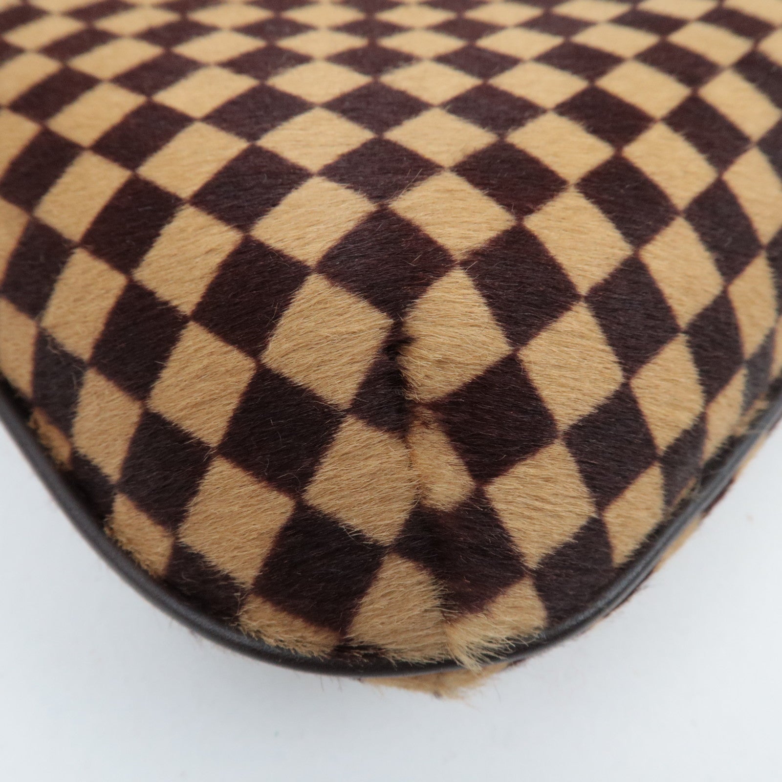 Louis Vuitton Damier Sauvage Tiger Taigle Calf Leather Handbag Beige Brown M92132 CE0051
