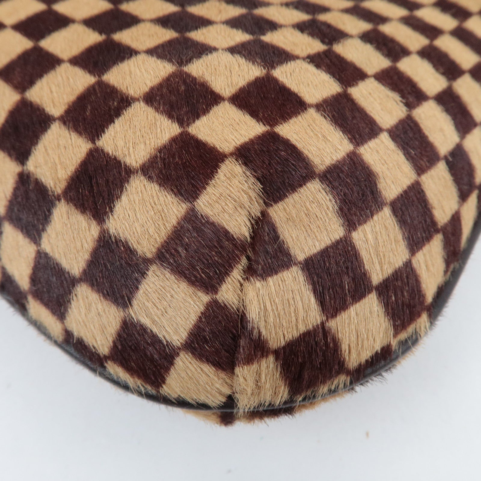 Louis Vuitton Damier Sauvage Tiger Taigle Calf Leather Handbag Beige Brown M92132 CE0051