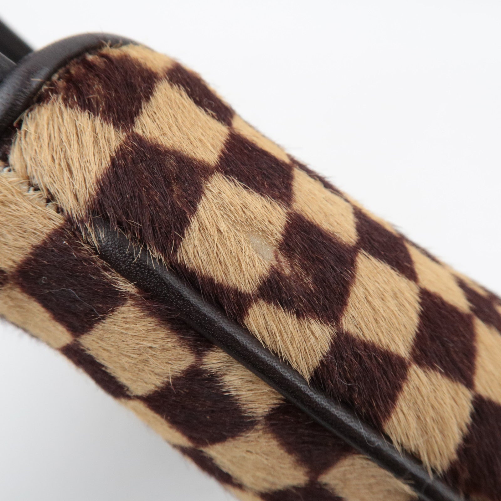 Louis Vuitton Damier Sauvage Tiger Taigle Calf Leather Handbag Beige Brown M92132 CE0051