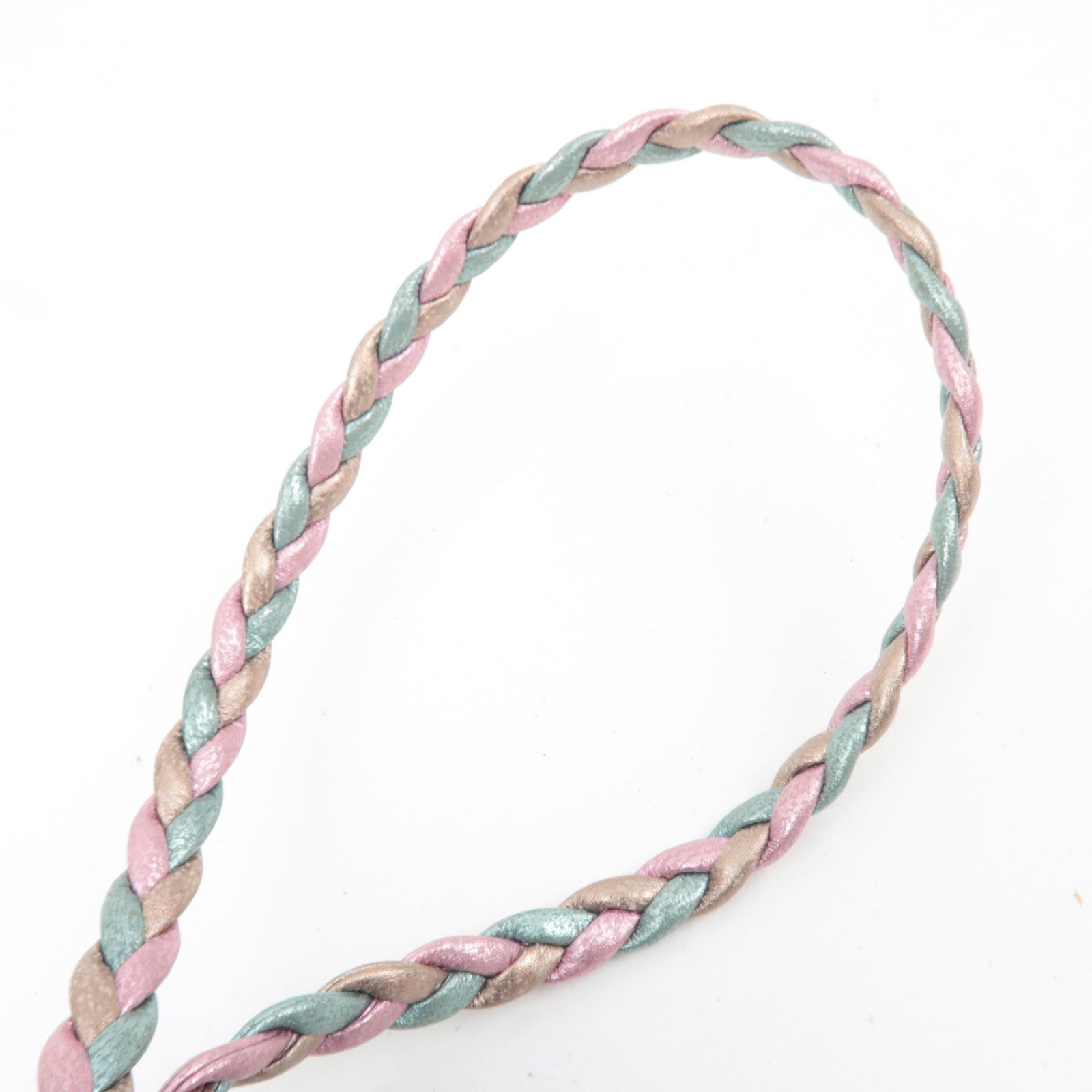 GUCCI Zumi Shoulder Bag Leather Metallic Pink Blue 541052 *Dust bag