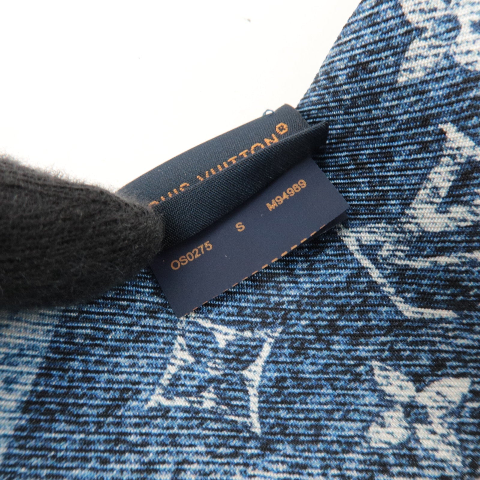 Louis Vuitton Bandeau BB Monogram Infinity Scarf 100% Silk Denim Blue M94989 OS0275 *Box