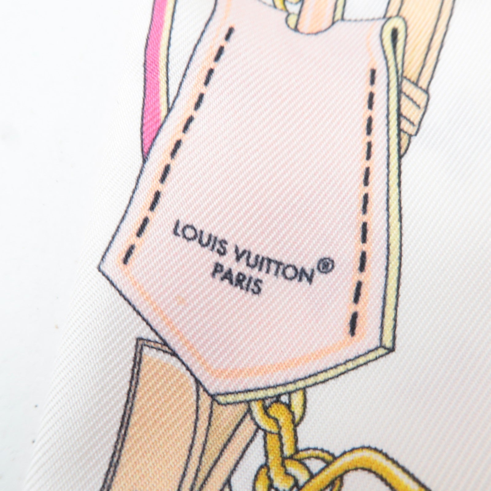 Louis Vuitton Bandeau BB Flower and Straps Scarf 100% Silk Rose Fuchsia M94975 GM5204 *Box