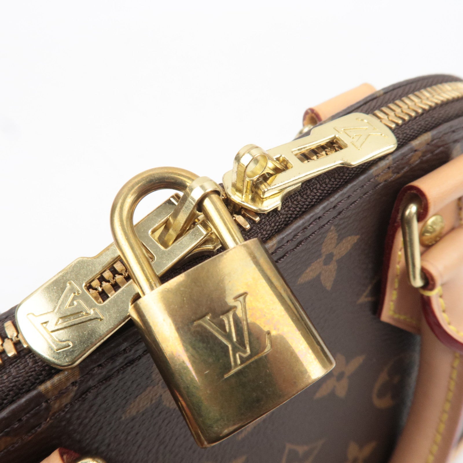 Louis Vuitton Monogram Alma BB 2Way Handbag M53152 SN4270 *Strap, Key Lock, Clochette