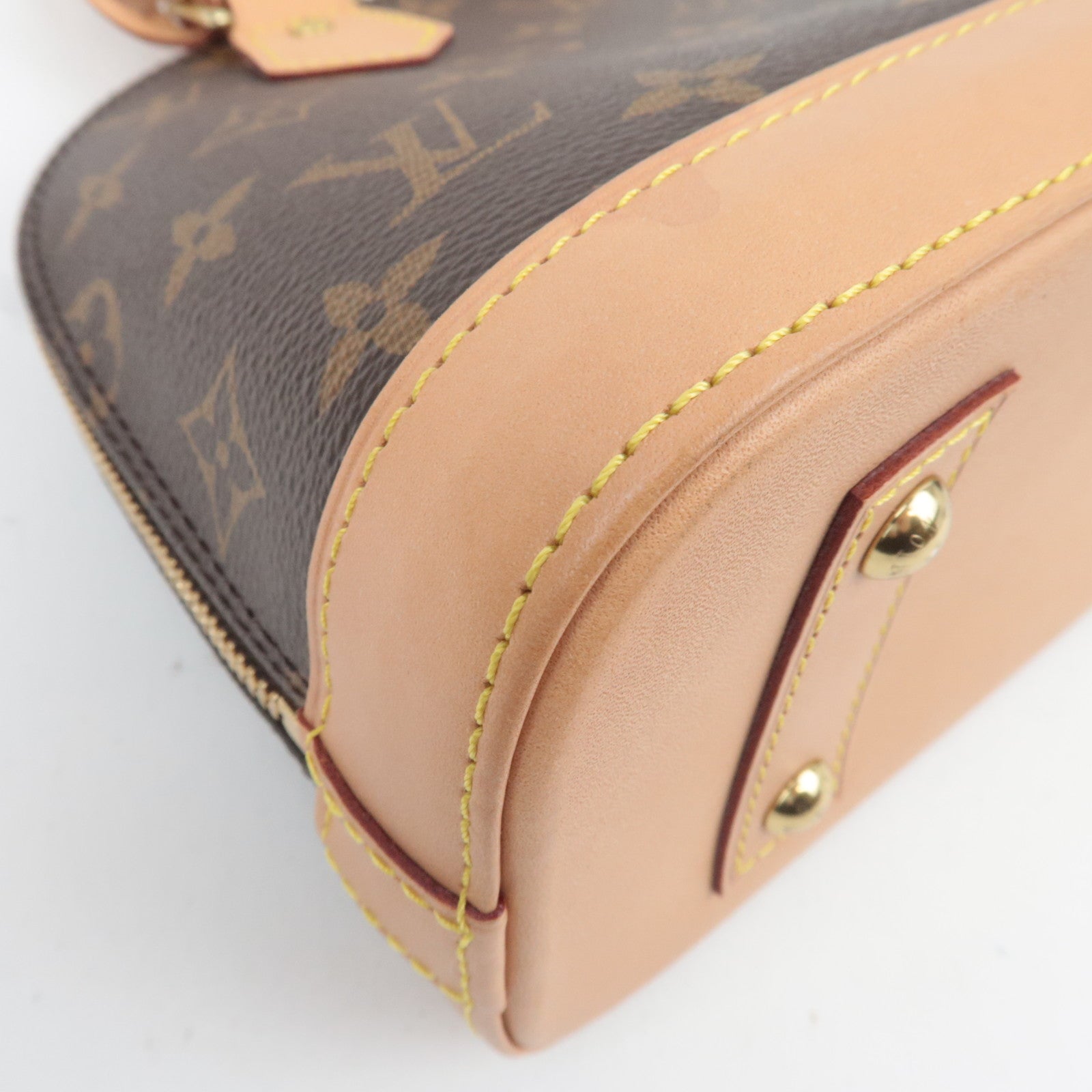 Louis Vuitton Monogram Alma BB 2Way Handbag M53152 SN4270 *Strap, Key Lock, Clochette