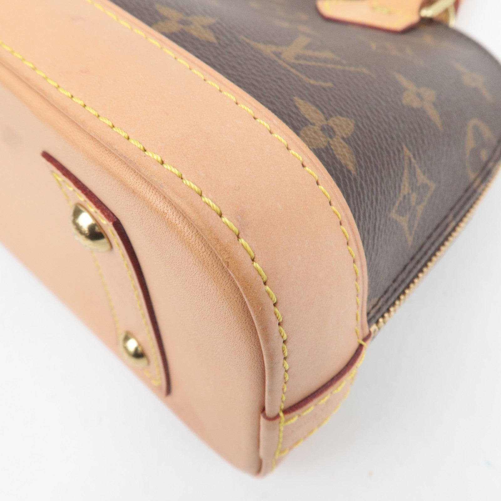 Louis Vuitton Monogram Alma BB 2Way Handbag M53152 SN4270 *Strap, Key Lock, Clochette