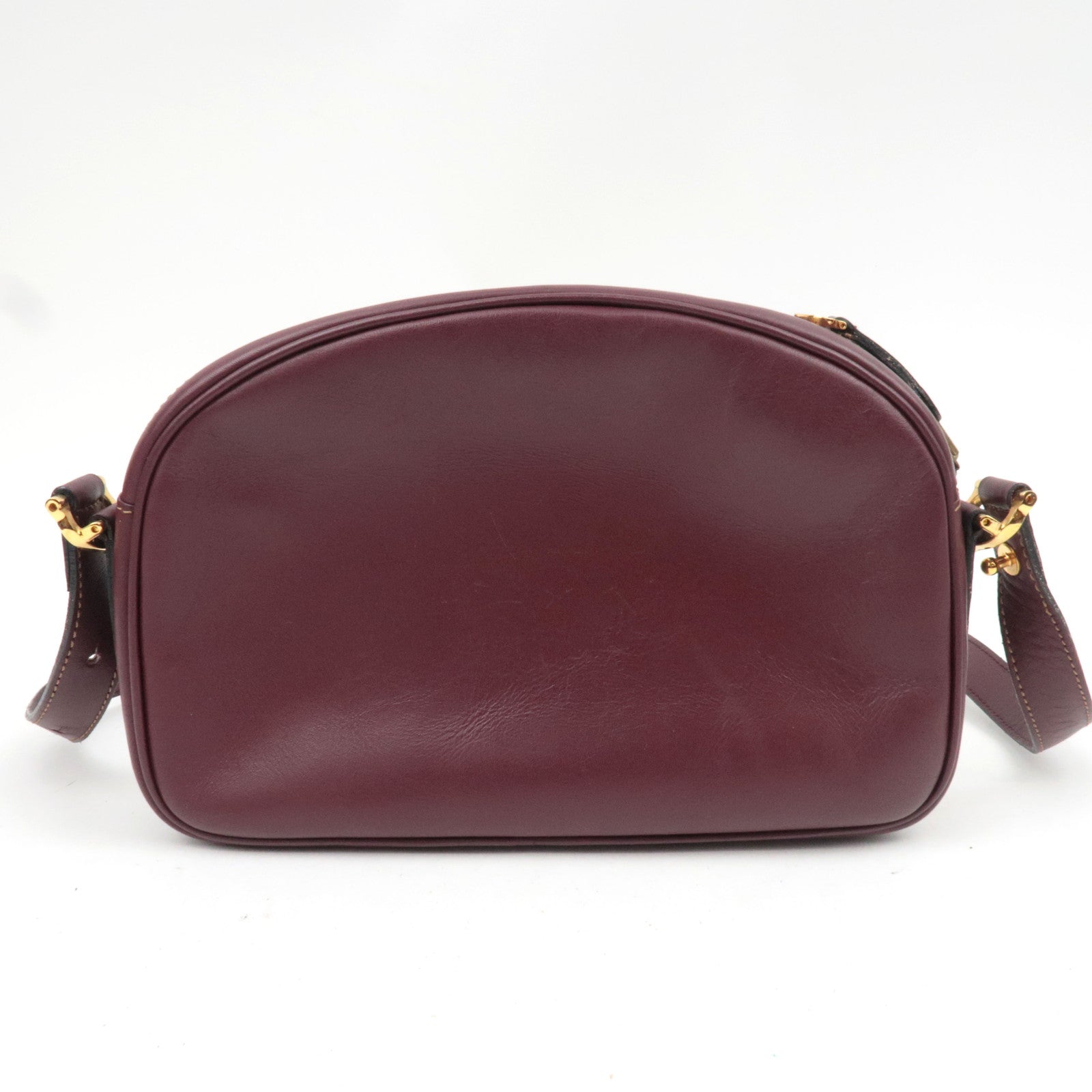 Cartier Must Line Leather Shoulder Bag Bordeaux *Dust bag