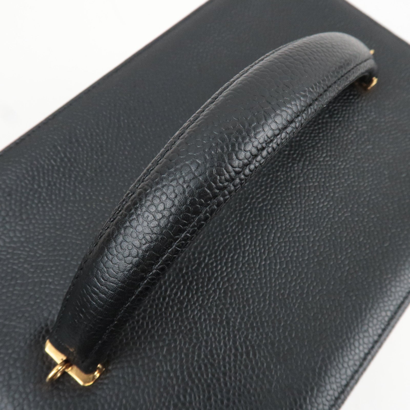 CHANEL Cocomark 2Way Vanity Bag Caviarskin Black A01999 *Dust bag, Strap, G card