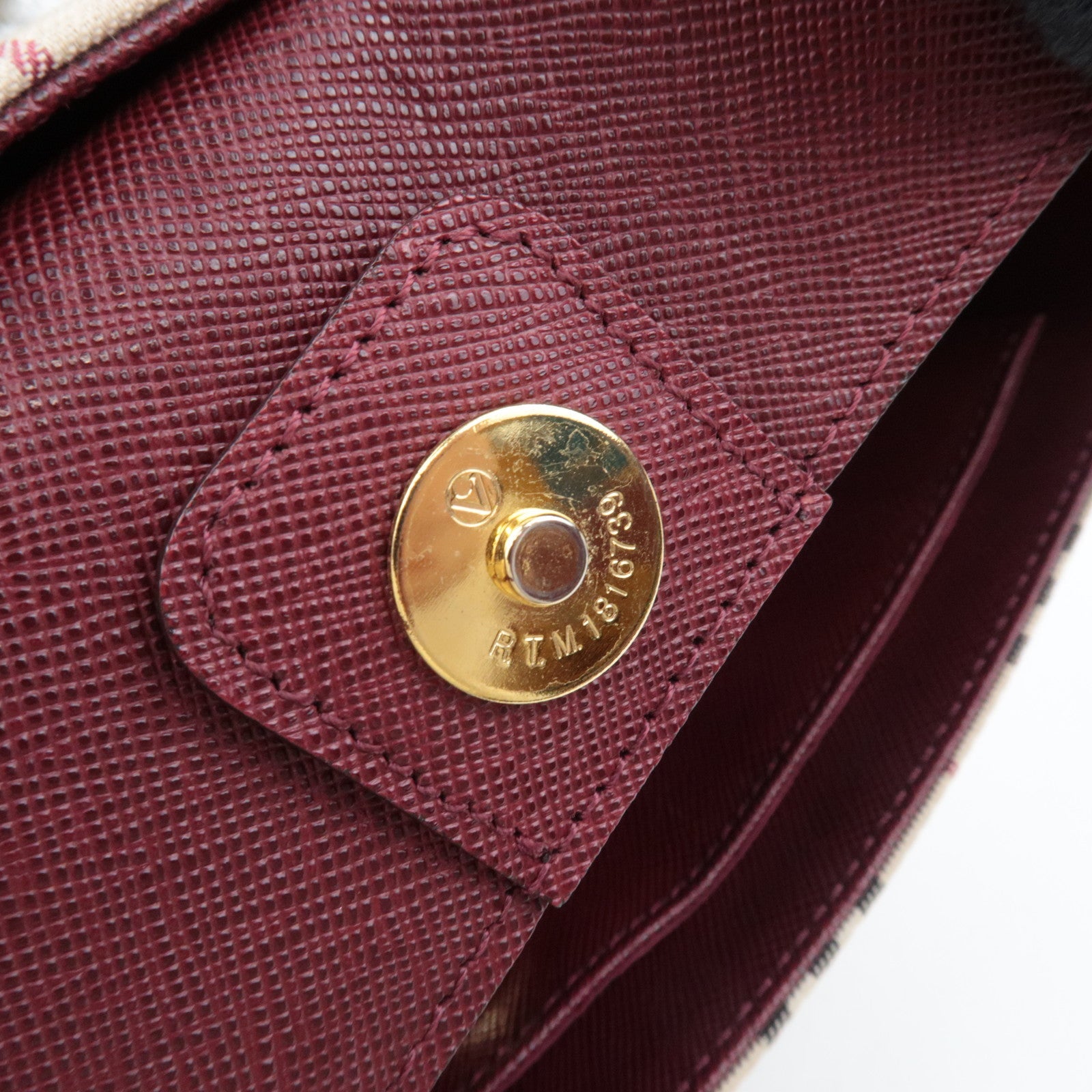 BURBERRY Nova Plaid Shoulder Bag Canvas Leather Beige Bordeaux