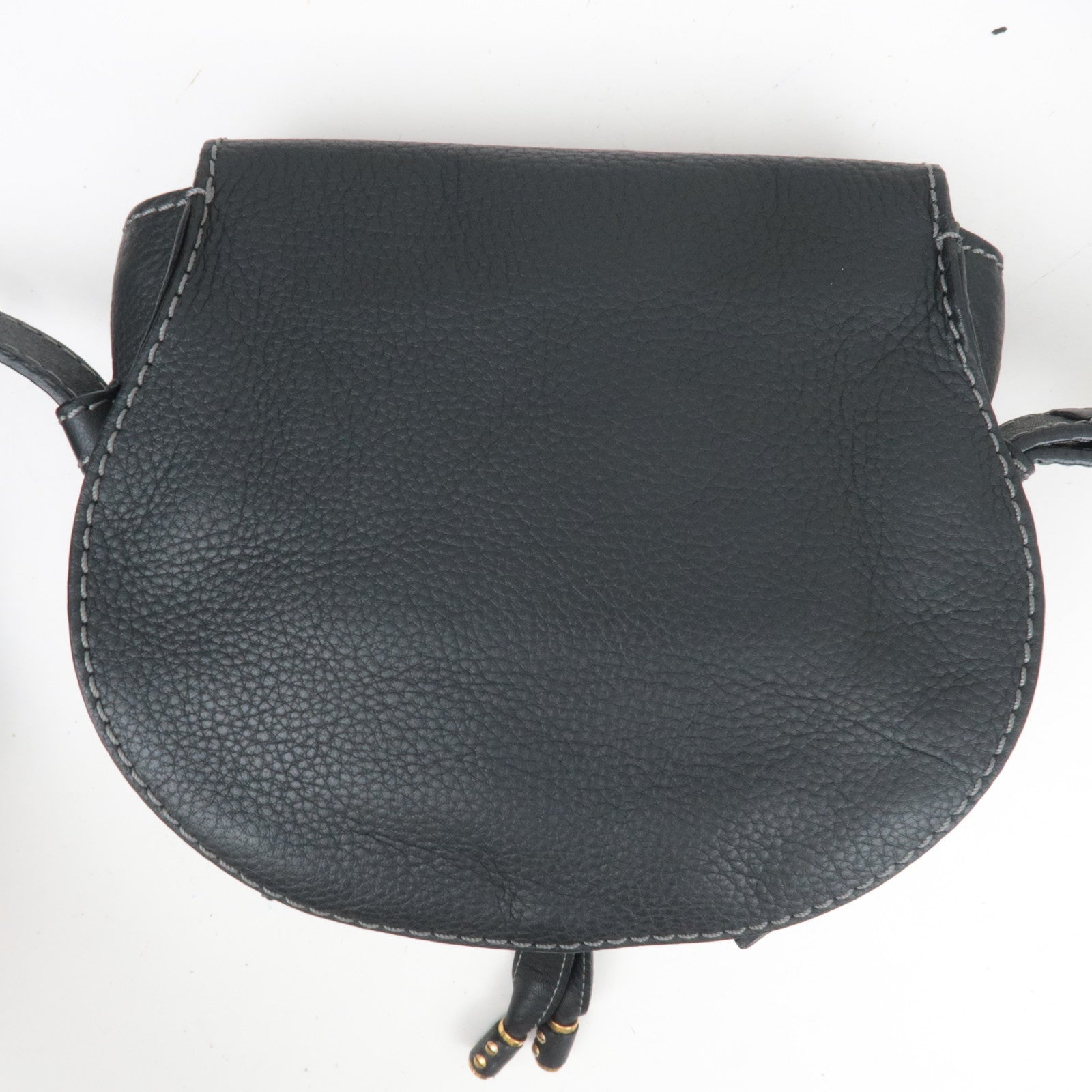 Chloe Marcy Small Leather Saddlebag Shoulder Bag Black *Dust bag