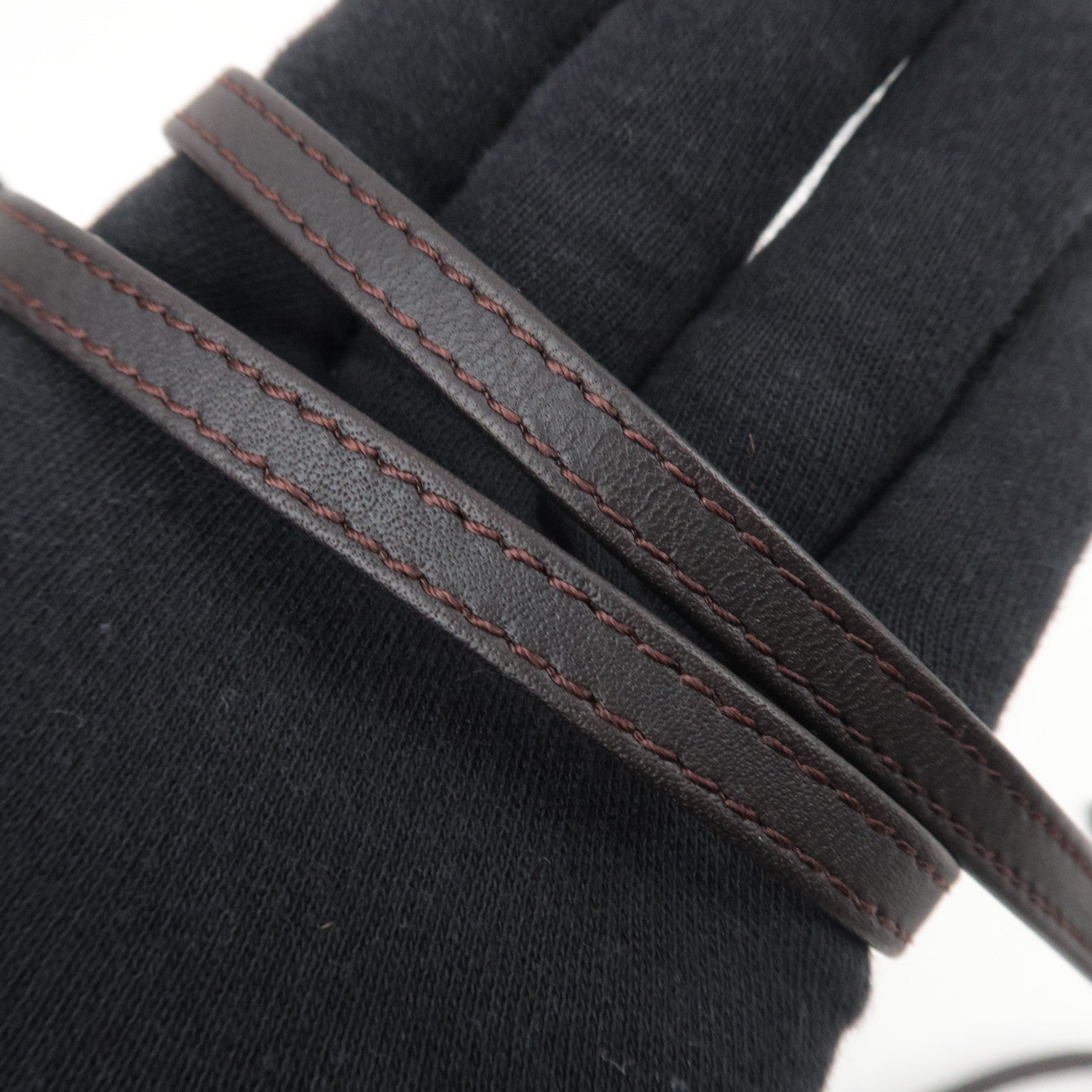 Louis Vuitton Damier Sauvage Gazelle Shoulder Bag Calf Leather M92130 *Strap