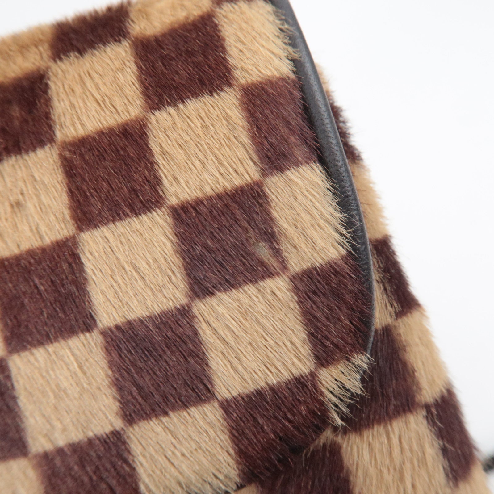 Louis Vuitton Damier Sauvage Gazelle Shoulder Bag Calf Leather M92130 *Strap