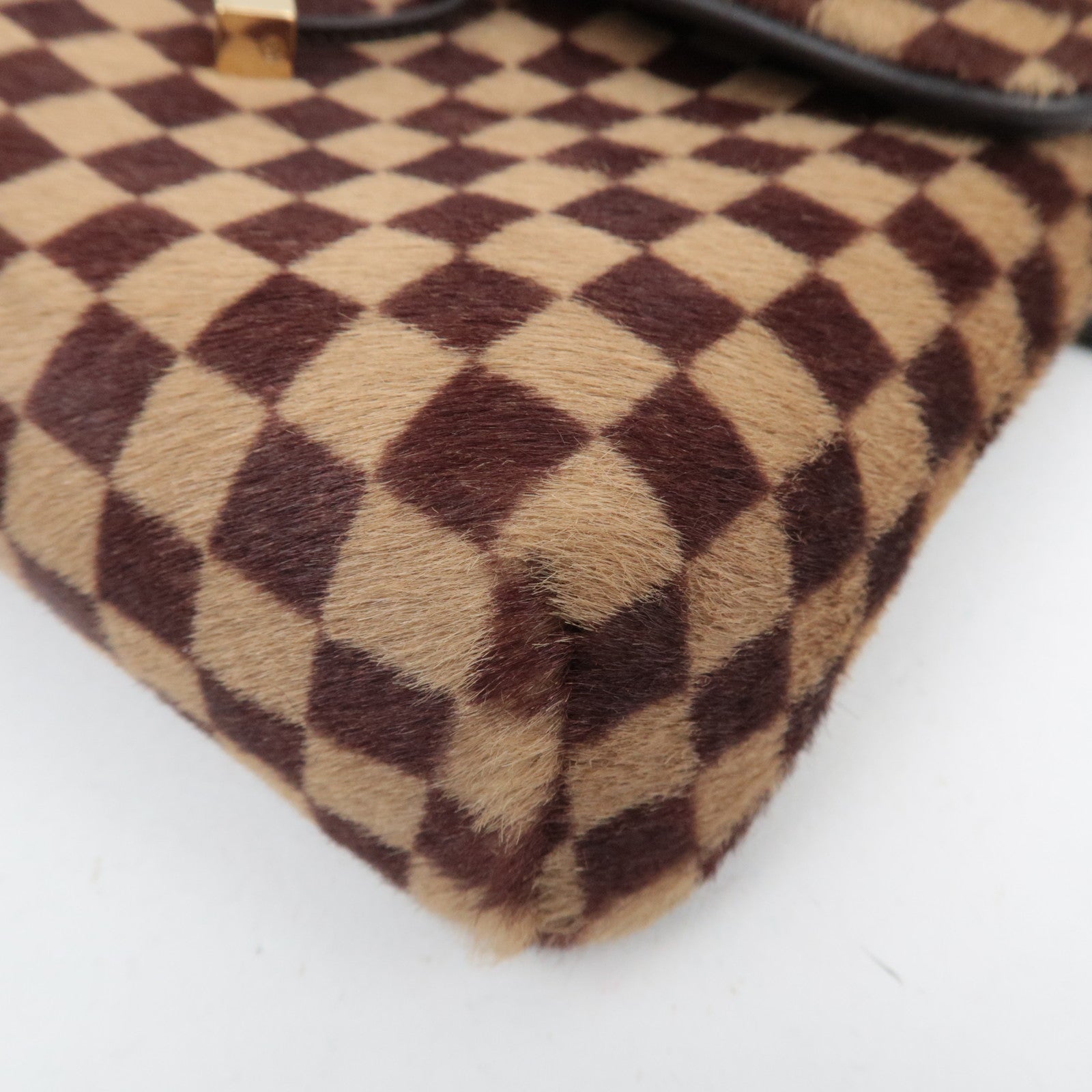 Louis Vuitton Damier Sauvage Gazelle Shoulder Bag Calf Leather M92130 *Strap