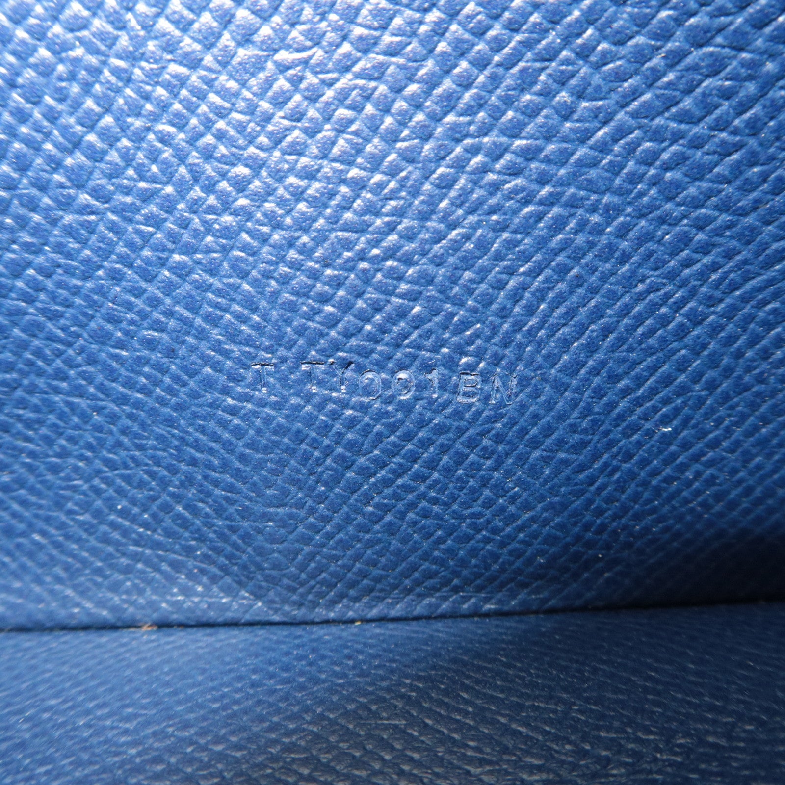 HERMES Bearn Soufflet Bicolor Long Wallet Veau Epsom Blue