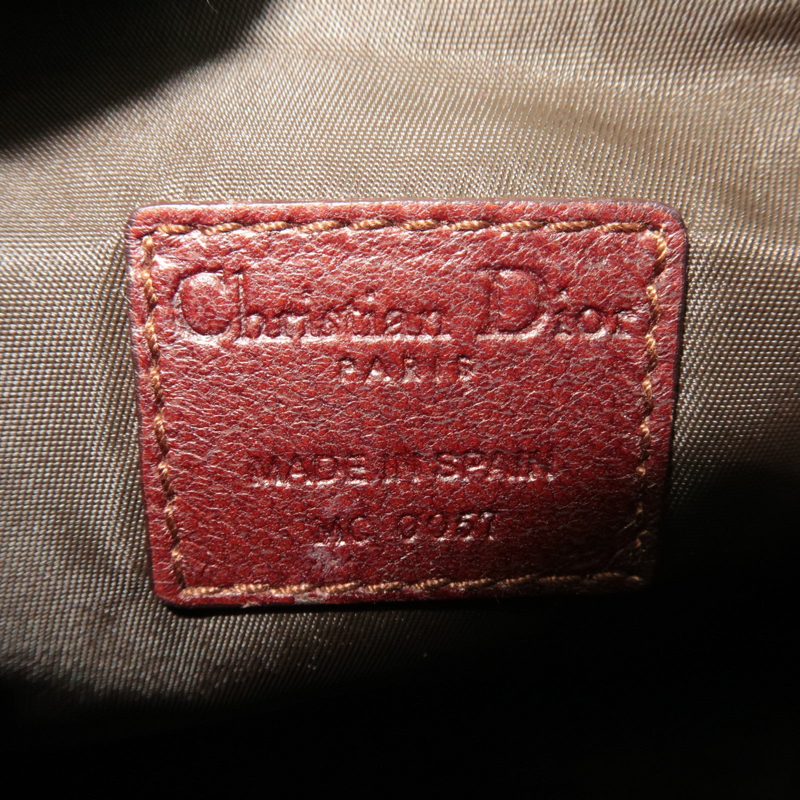 Christian Dior Trotter Canvas Leather Mini Shoulder Bag Beige Brown