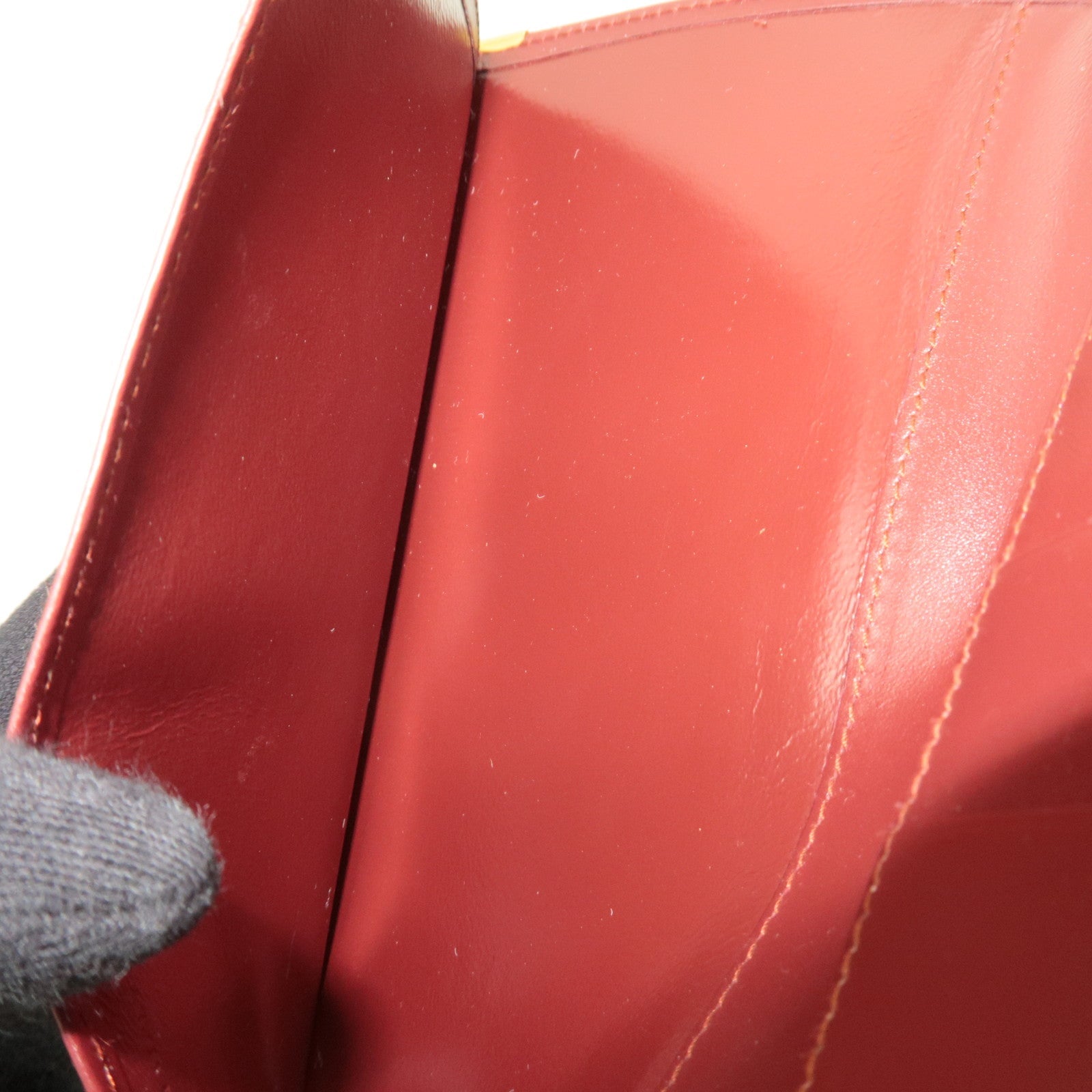 Cartier Must Line Leather Long Bill Wallet Bordeaux