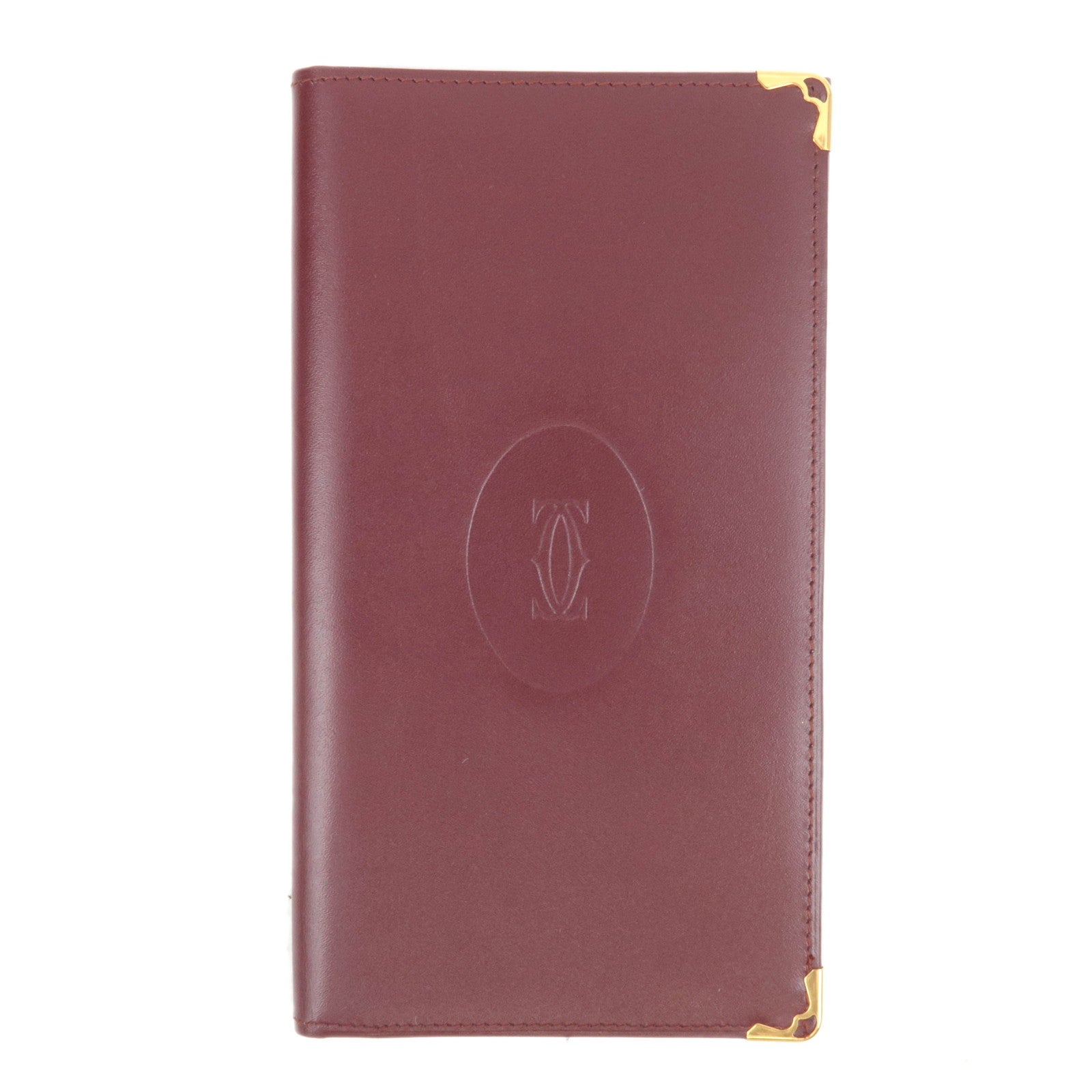 Cartier Must Line Leather Long Bill Wallet Bordeaux84619