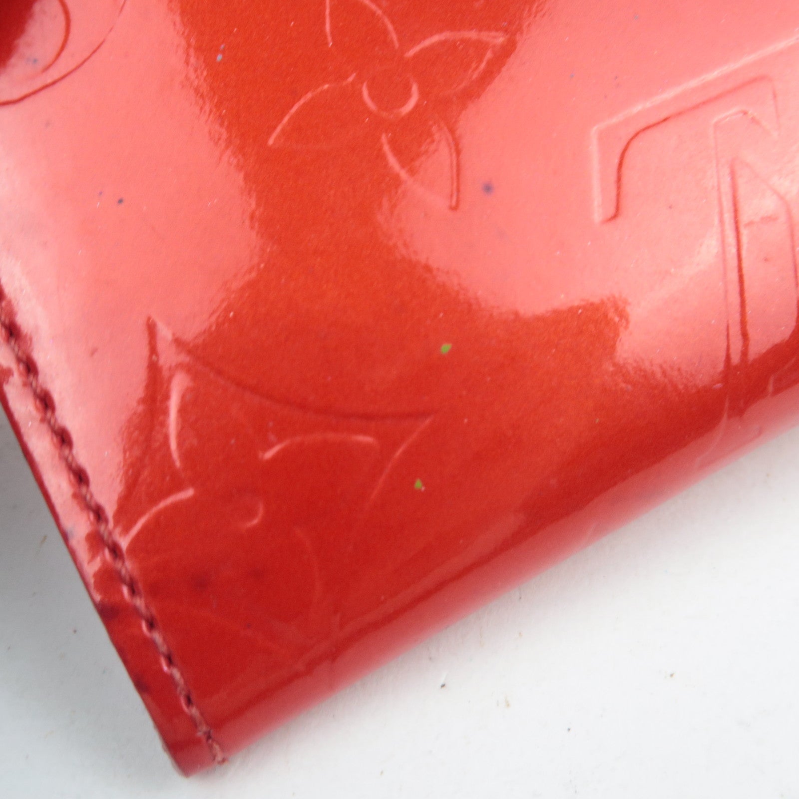 Louis Vuitton Monogram Vernis Ludlow Mini Wallet Rouge M91090 *Box