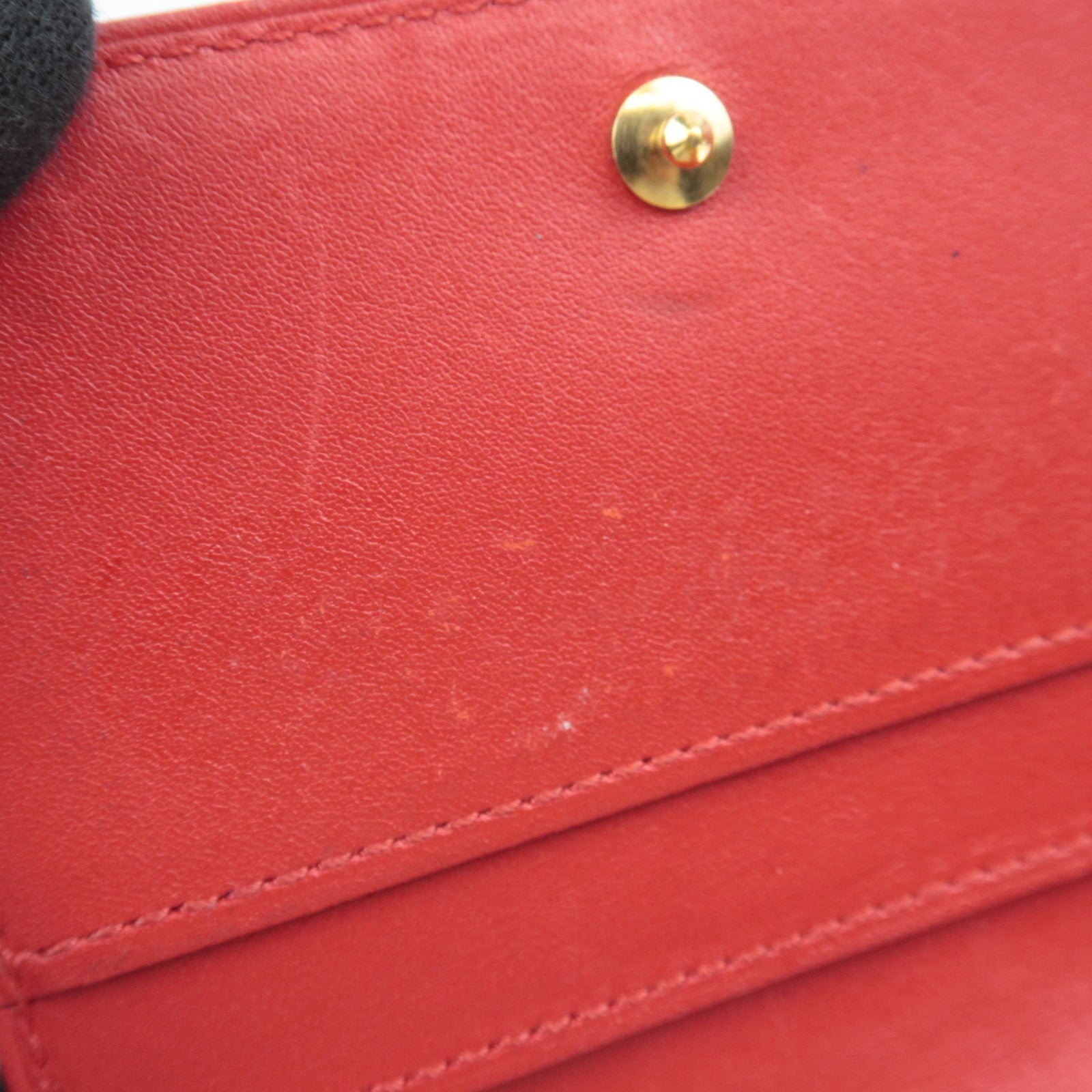 Louis Vuitton Monogram Vernis Ludlow Mini Wallet Rouge M91090 *Box